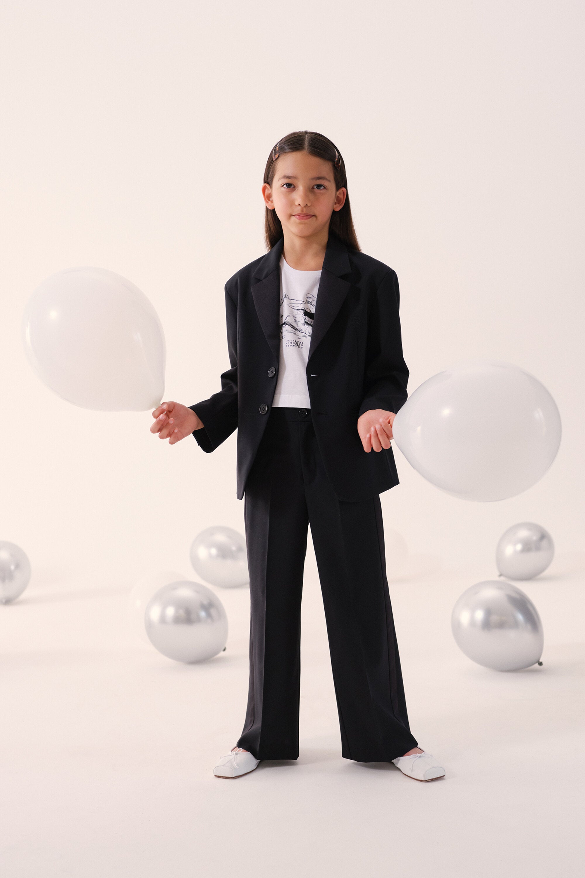 ロゴプリント入りブレザージャケット