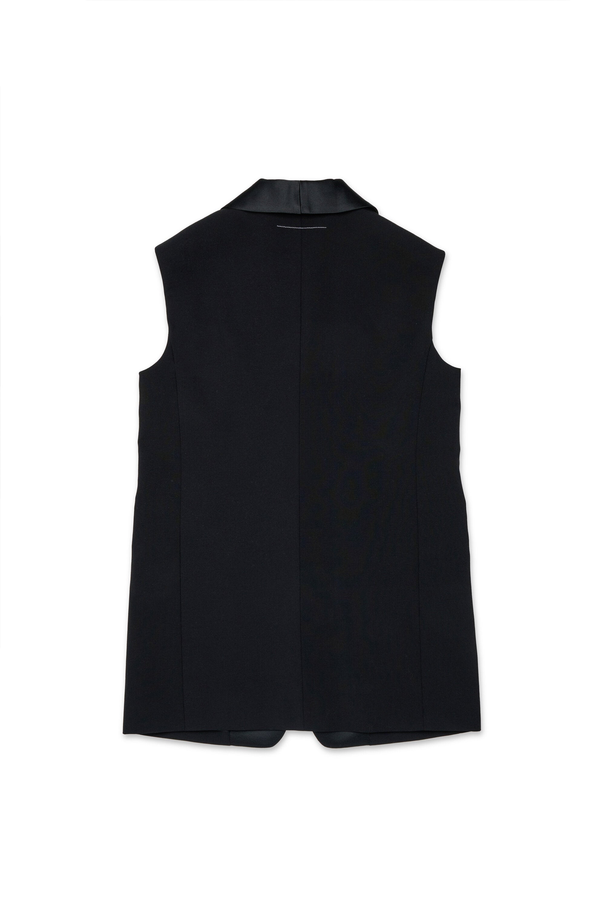 Sleeveless jacket with logo