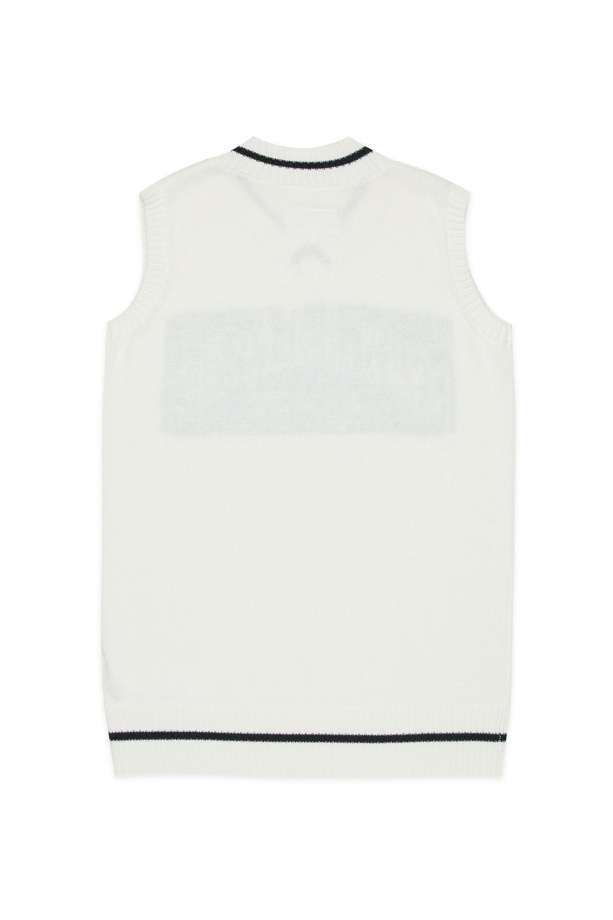 Sleeveless mini dress with V-neckline