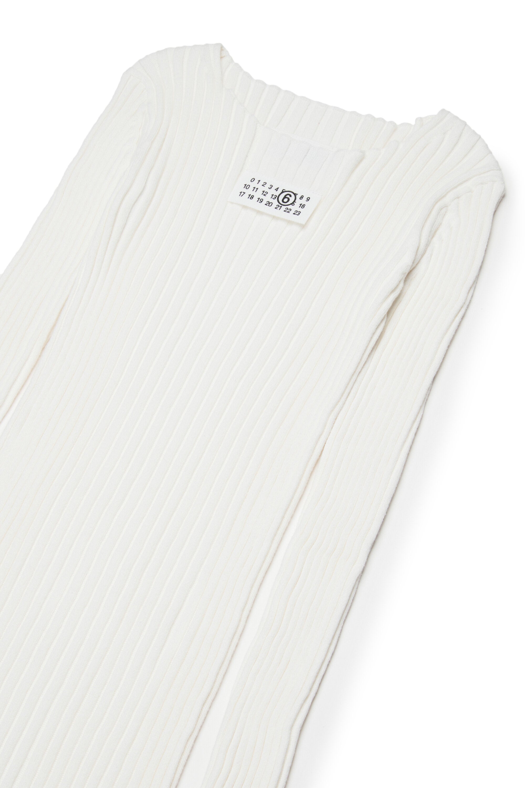 Ribbed long dress with logo