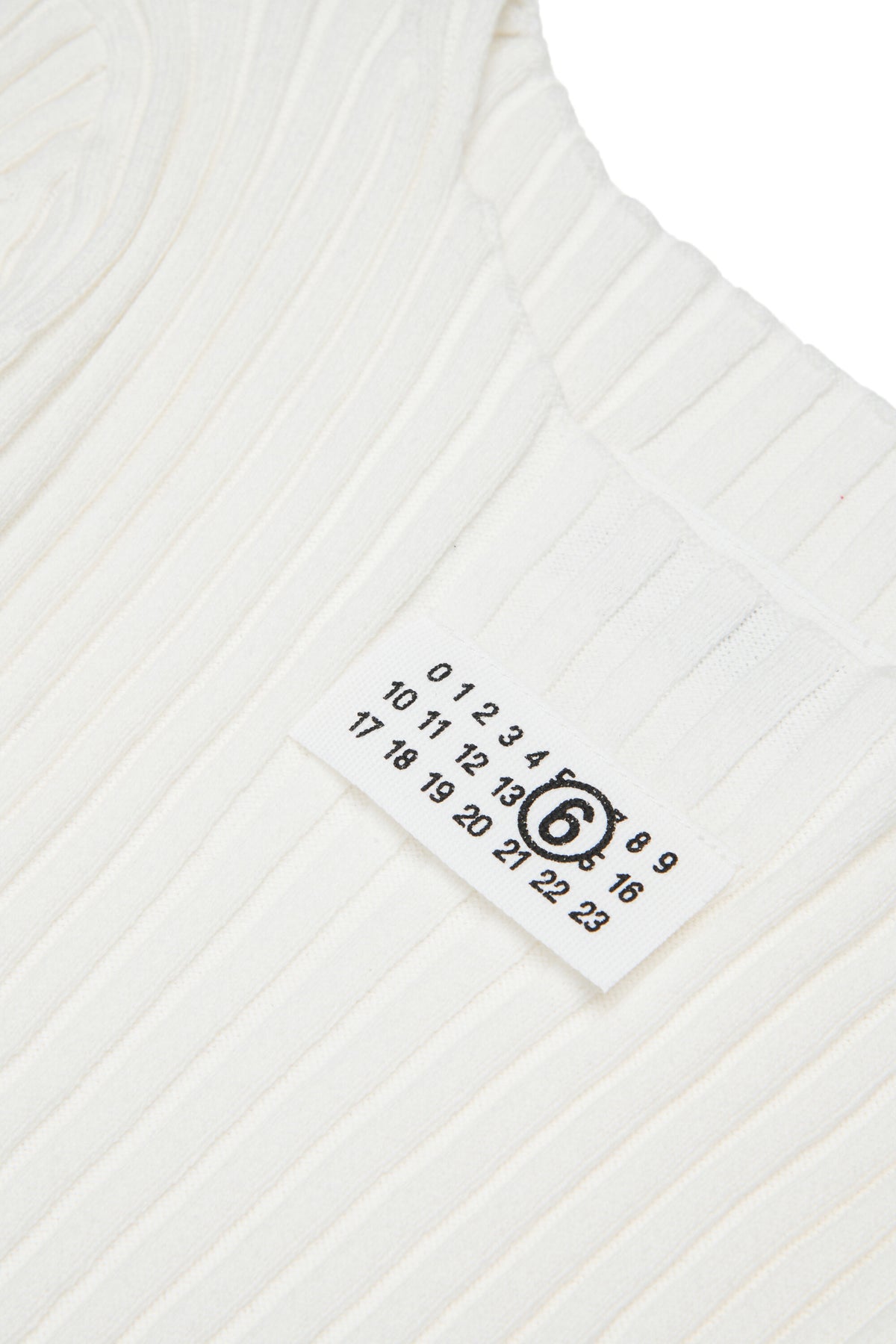 Ribbed long dress with logo
