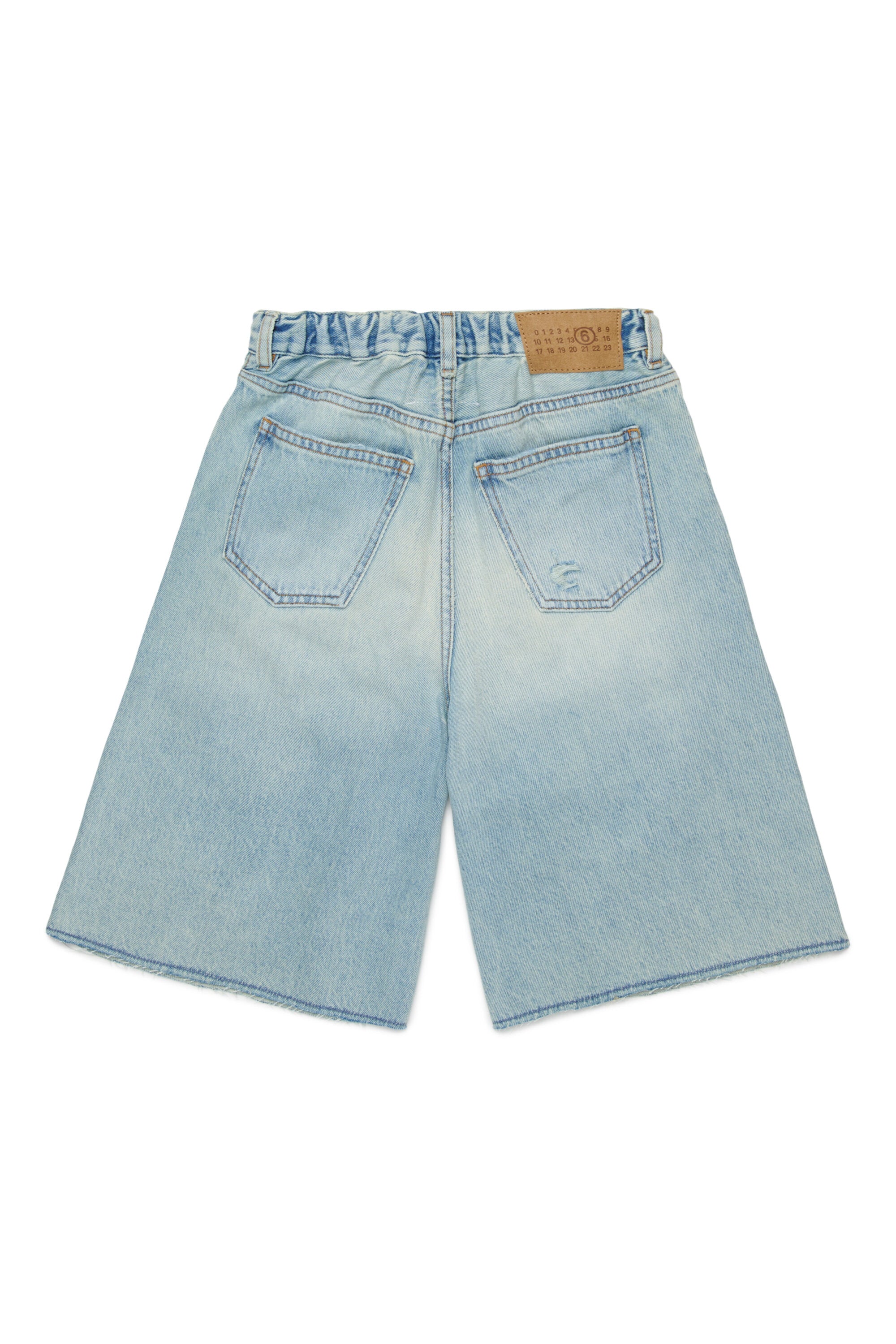 ワイドデニムショーツ