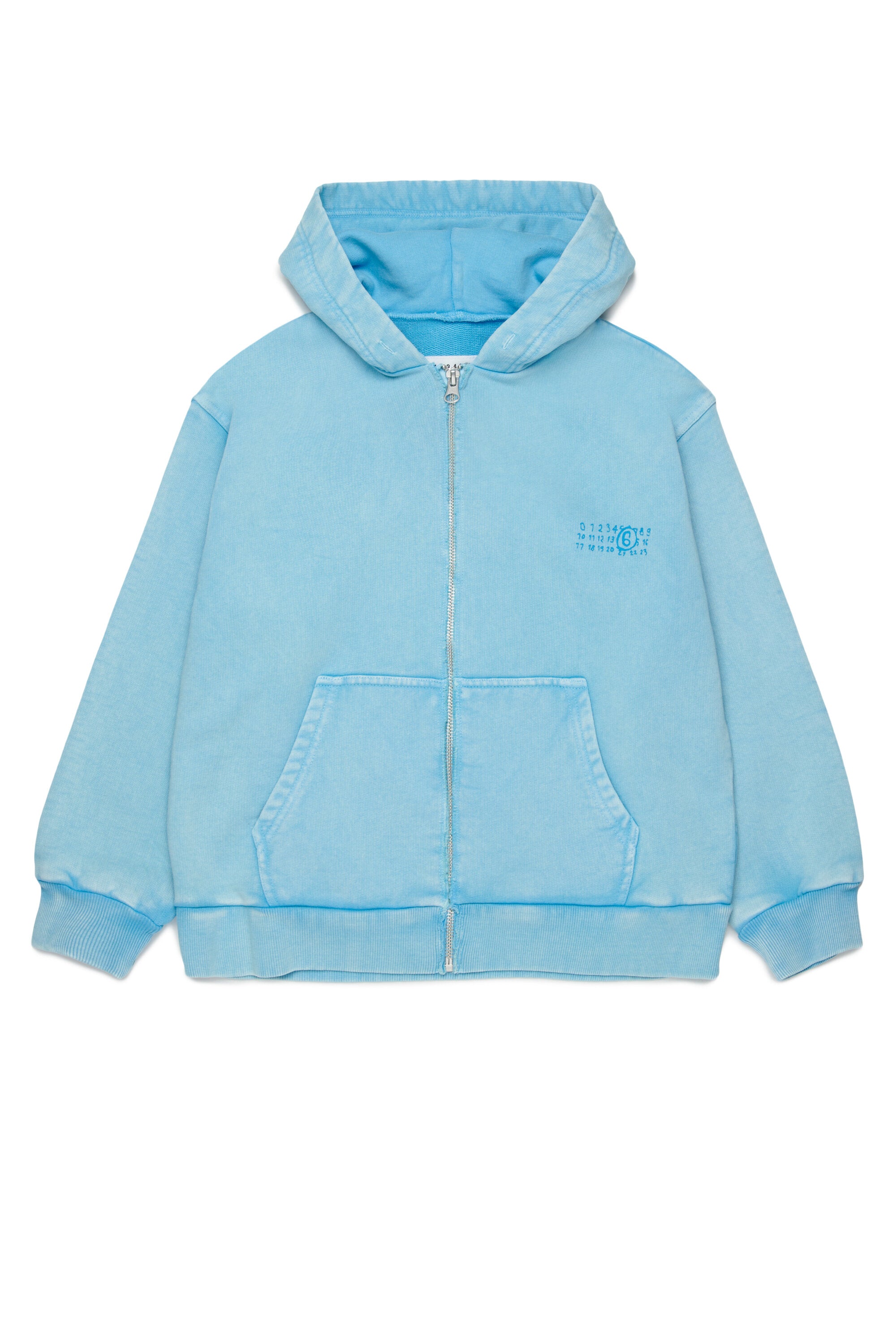 ロゴ入りフルジップスウェット