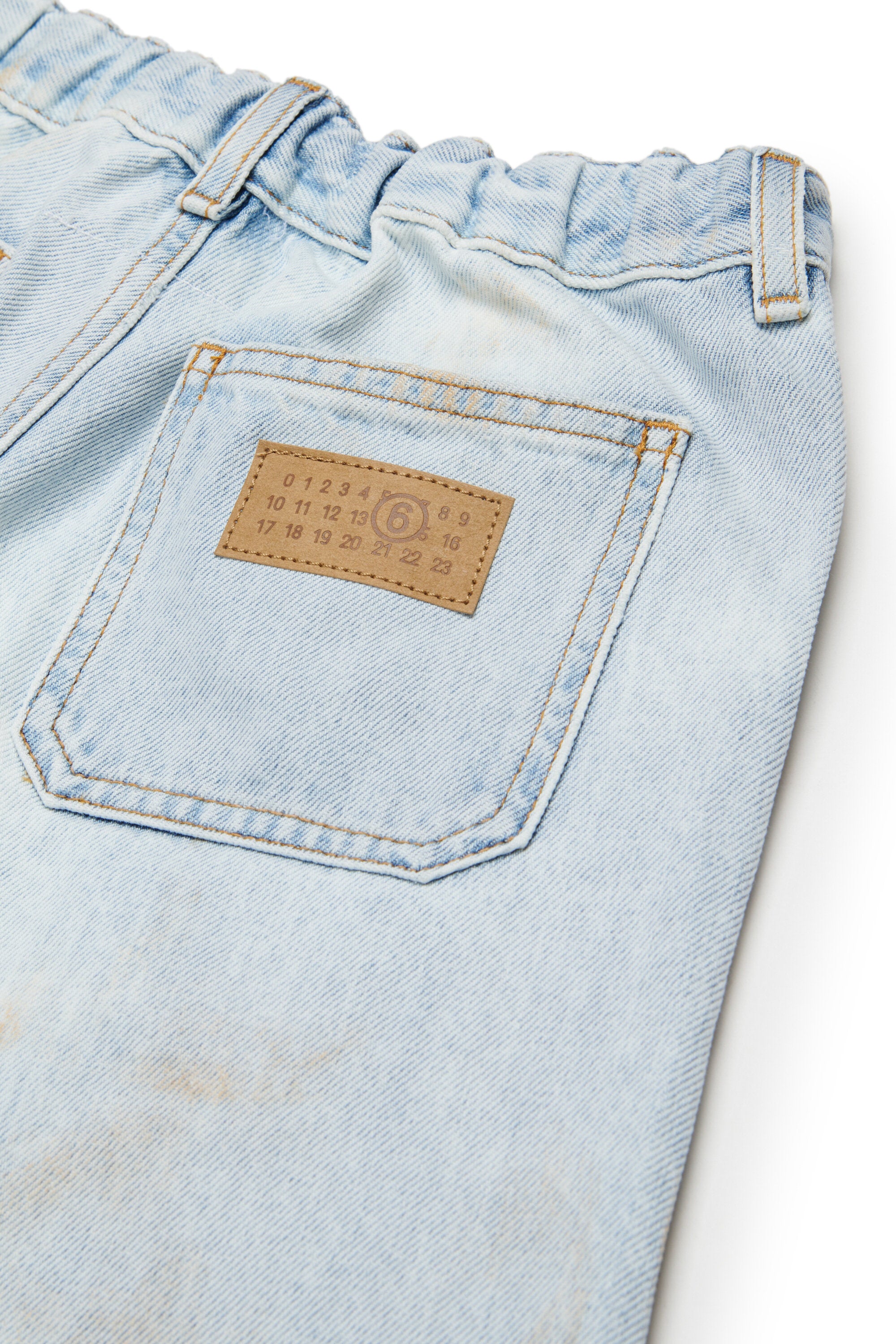 ユーズド加工デニムショーツ