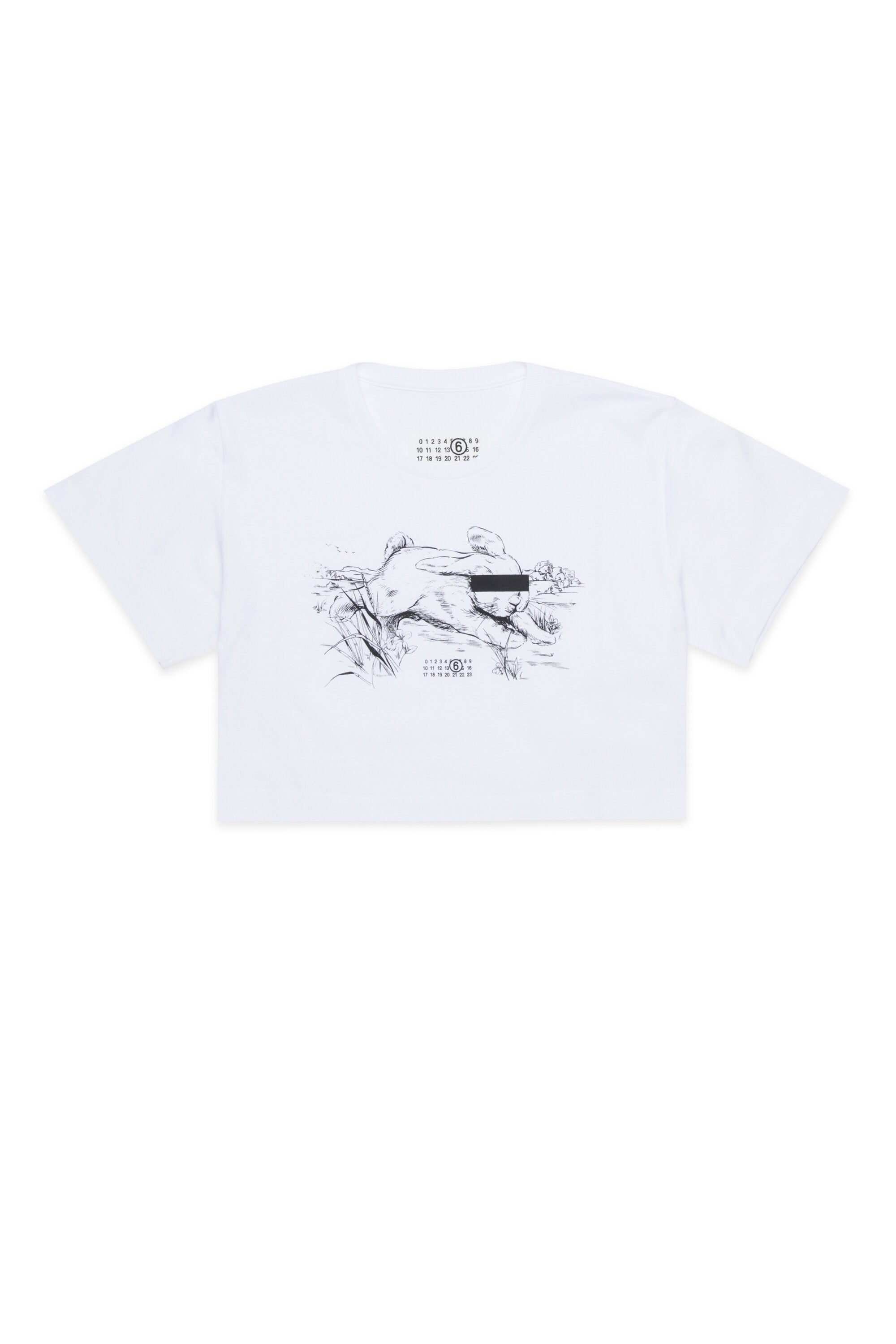 プリントとロゴ入りTシャツ