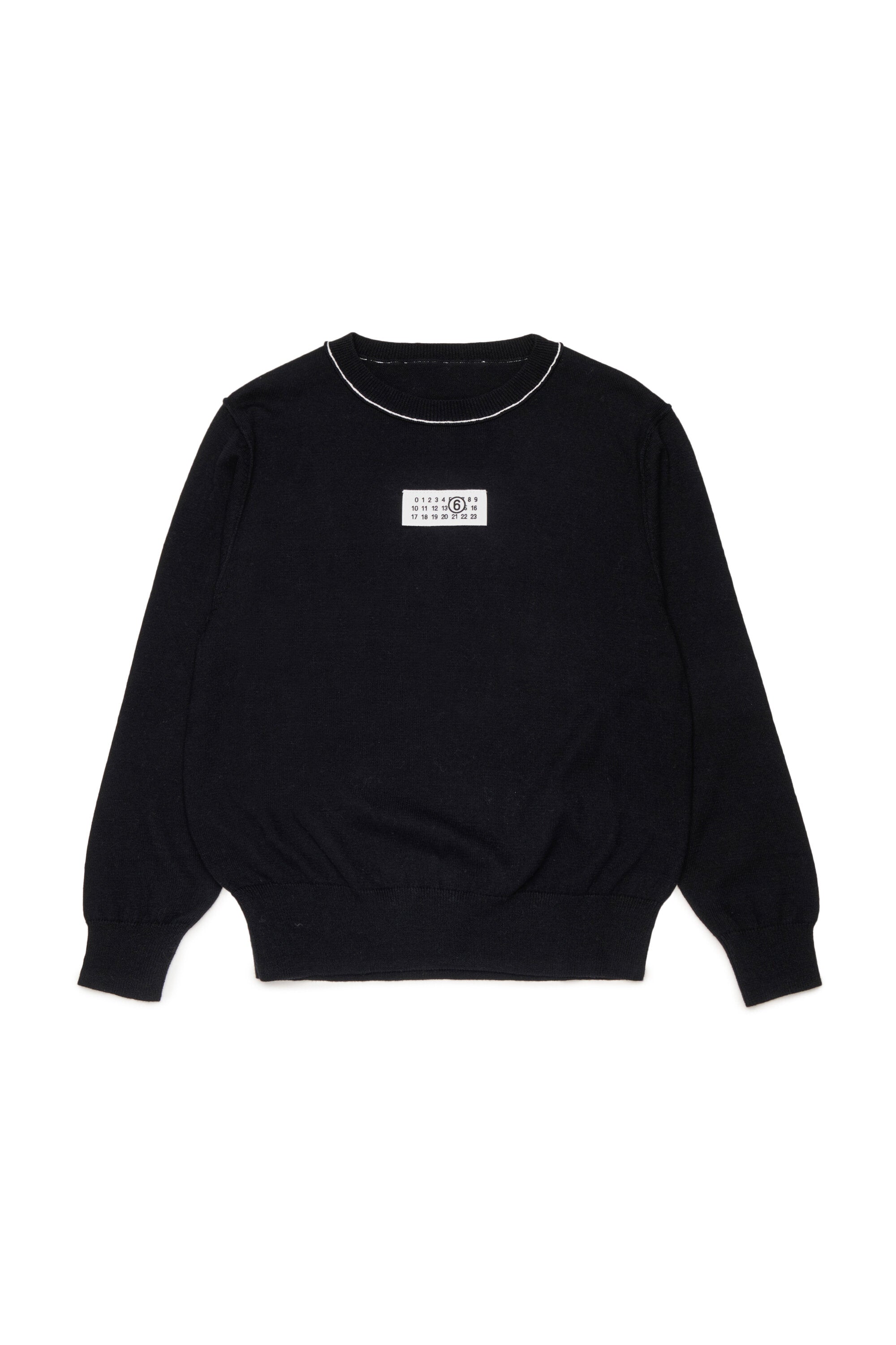 Crew-neck pullover with logo