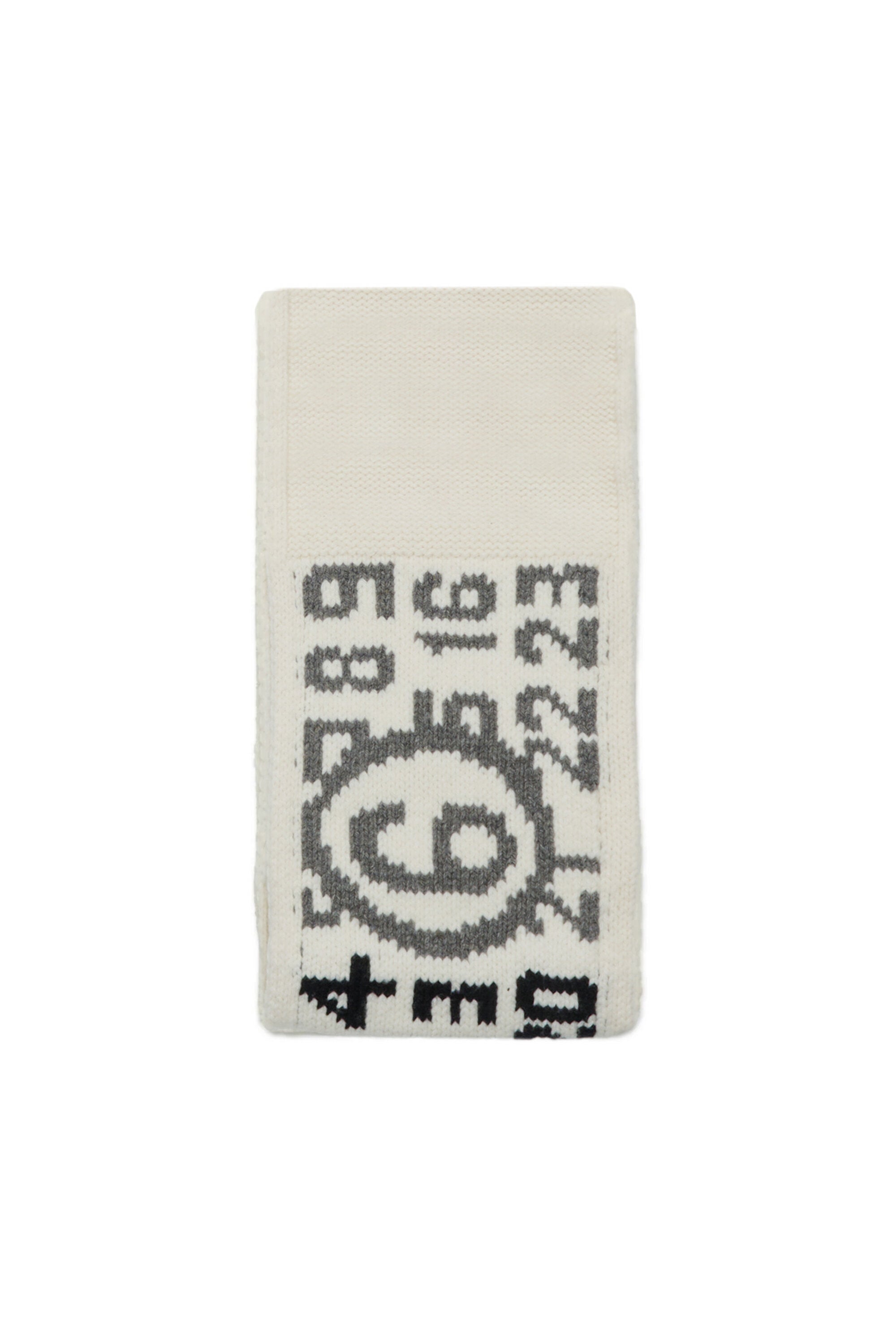 Scarf with numeric logo