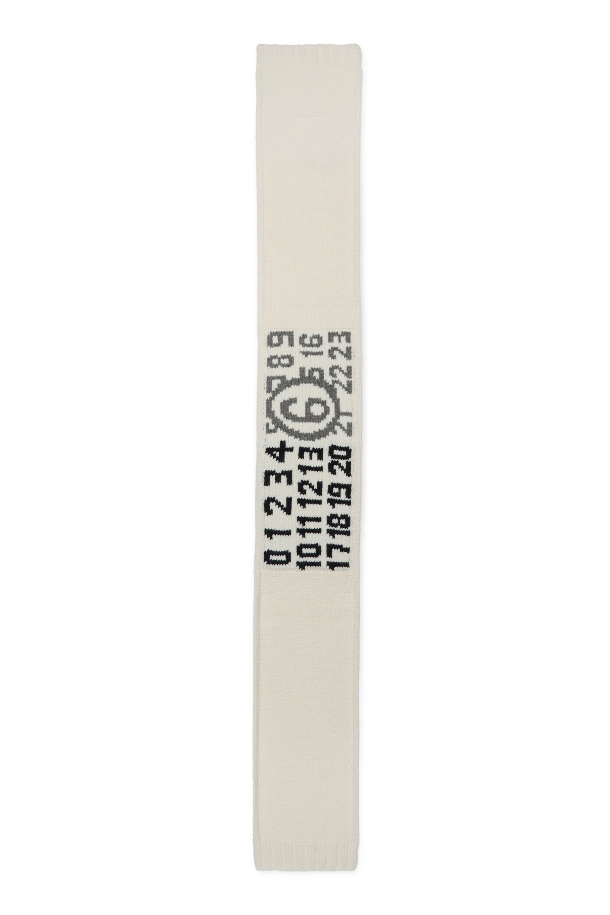 Scarf with numeric logo