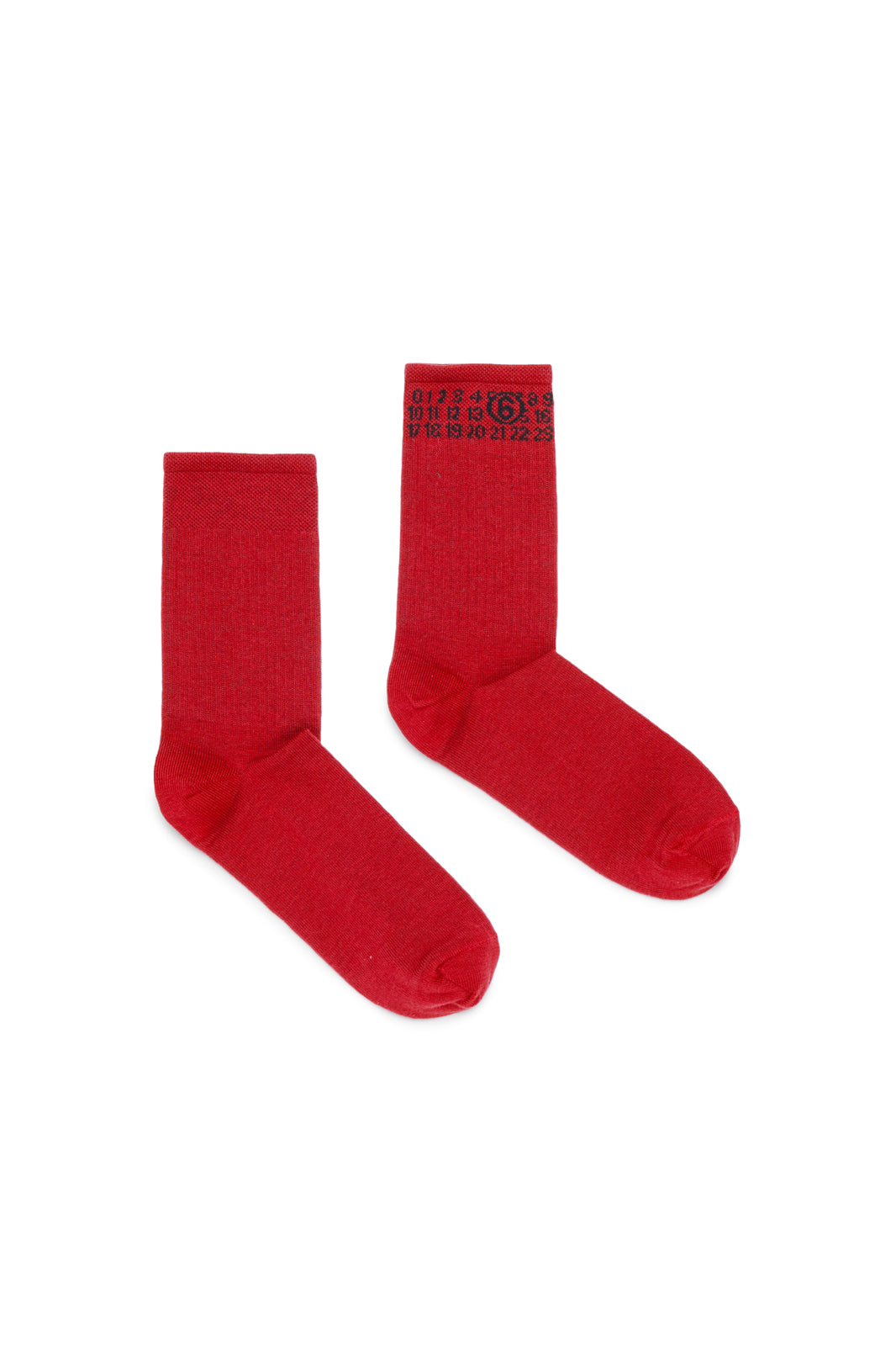 Socks with numeric logo