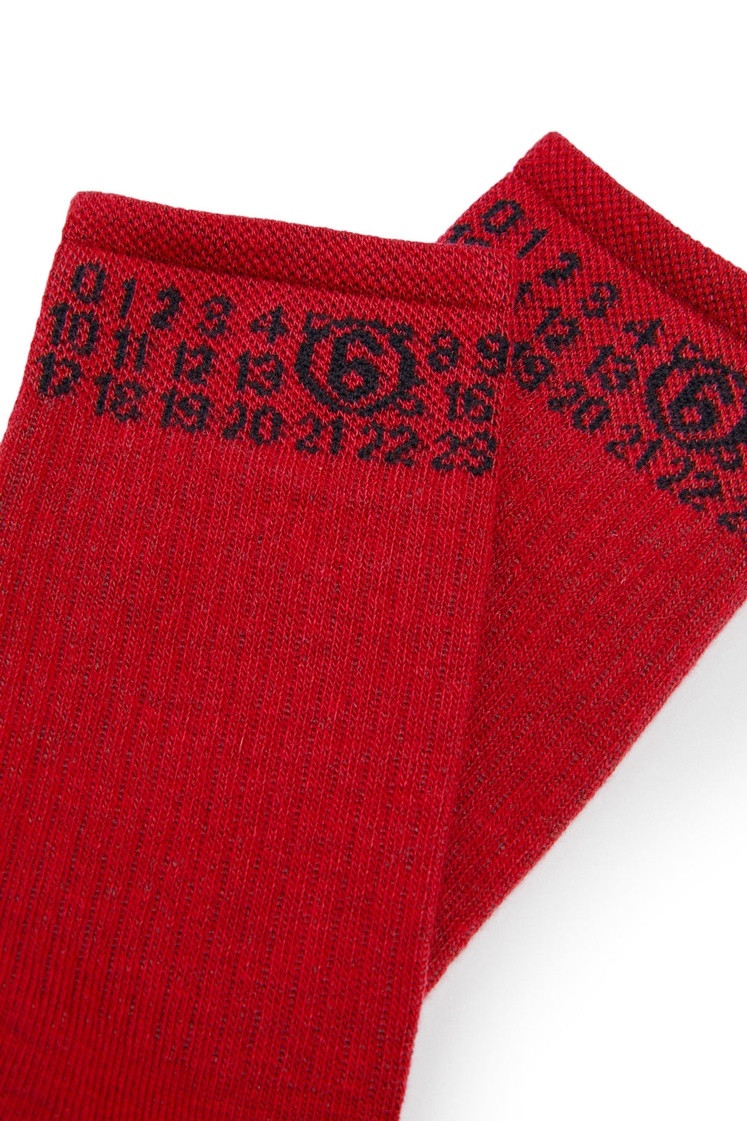 Socks with numeric logo