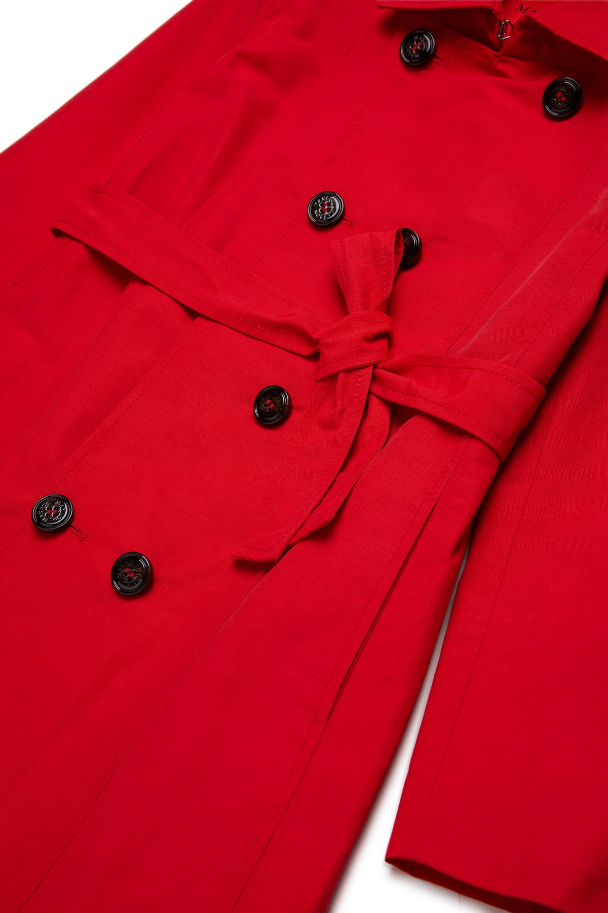 Technical cotton trench coat