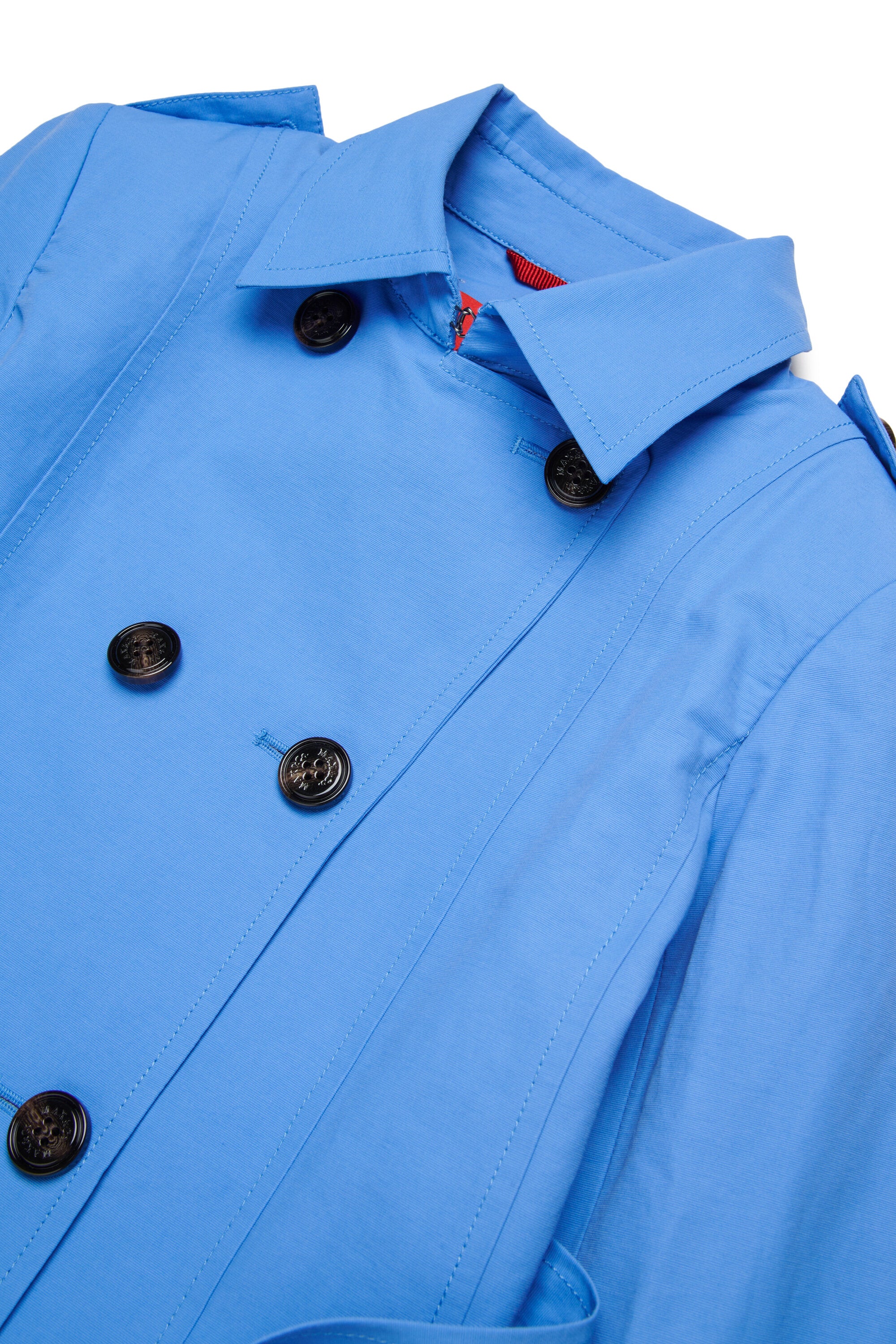 Technical cotton trench coat