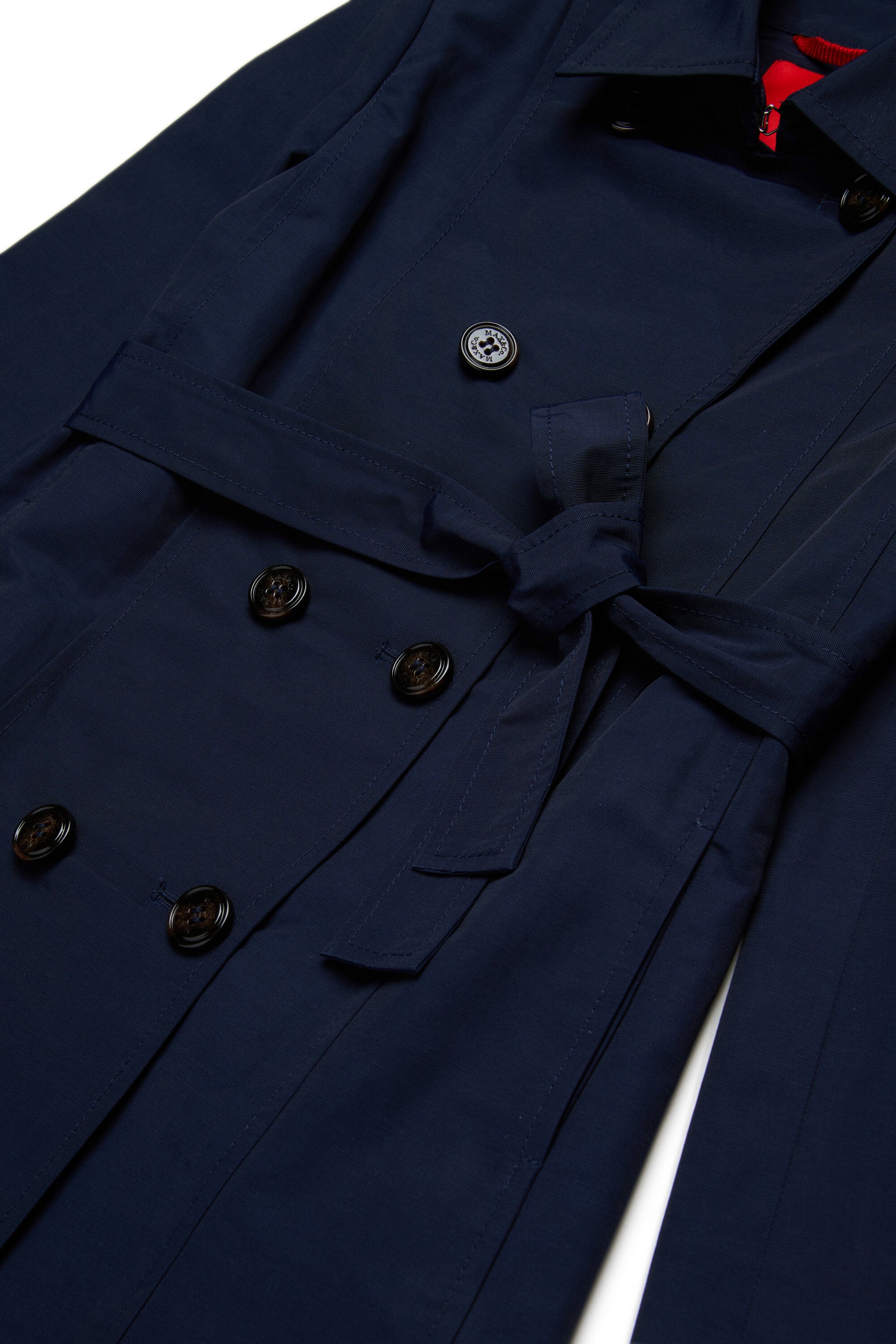 Technical cotton trench coat