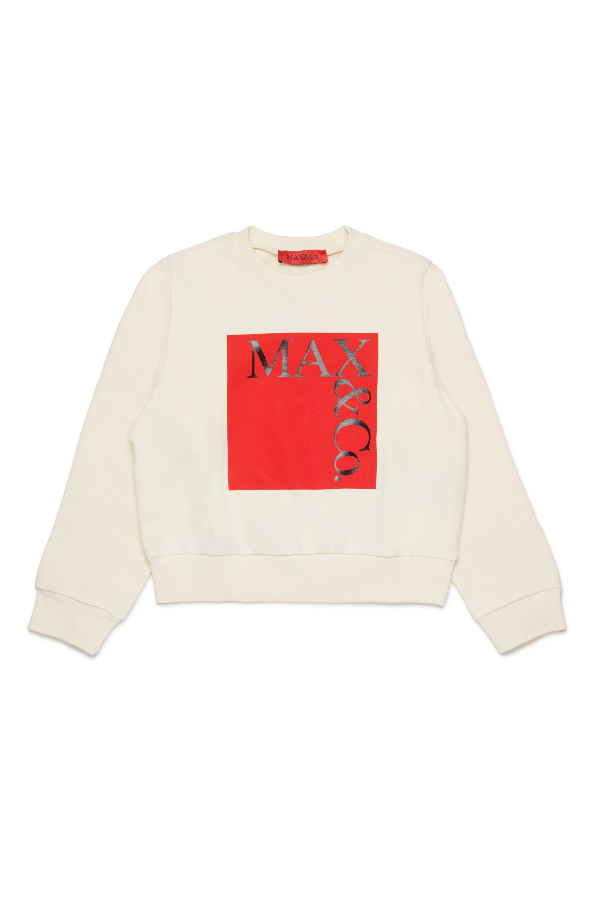 Branded crew-neck sweatshirt