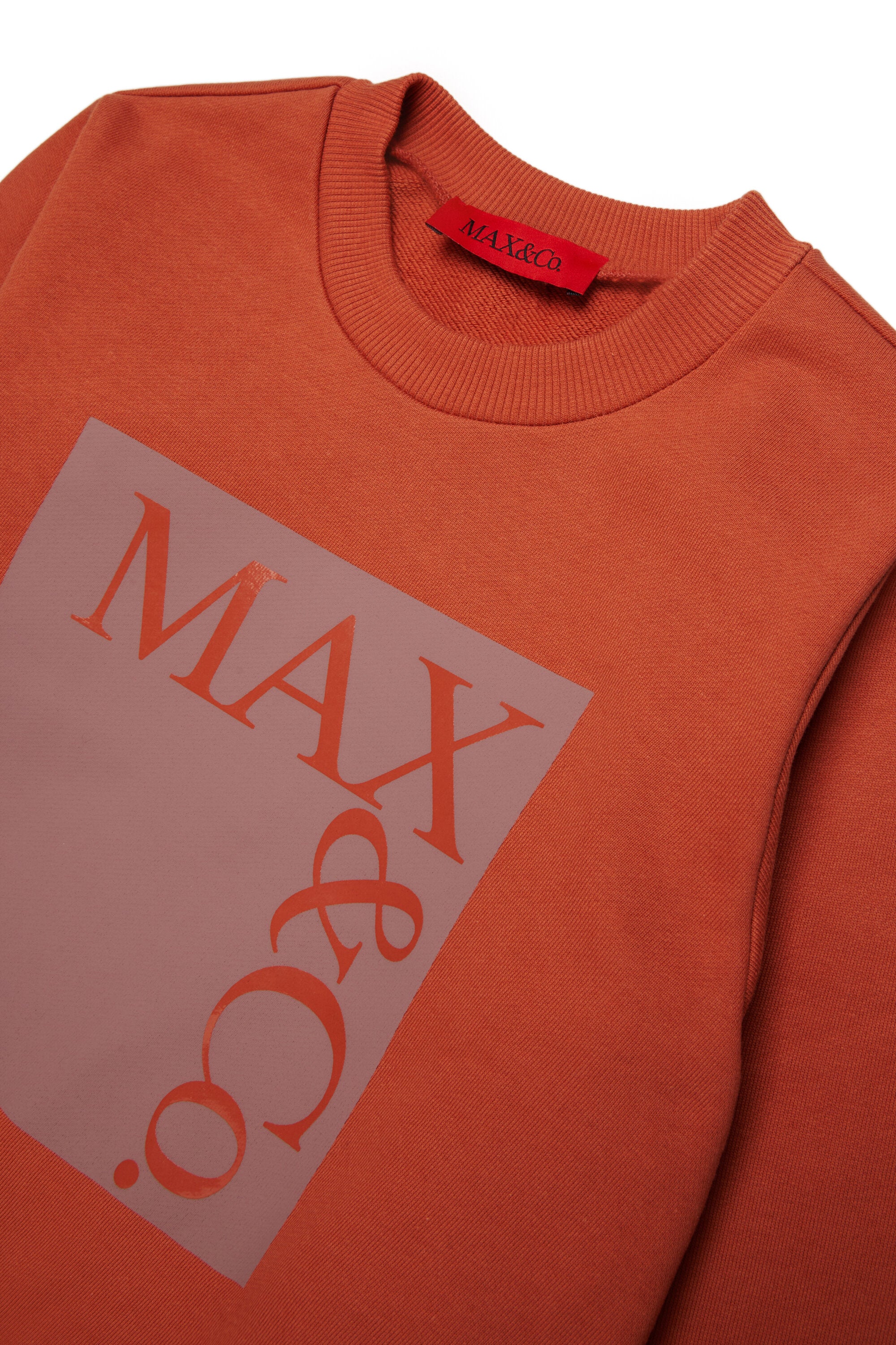 Branded crew-neck sweatshirt