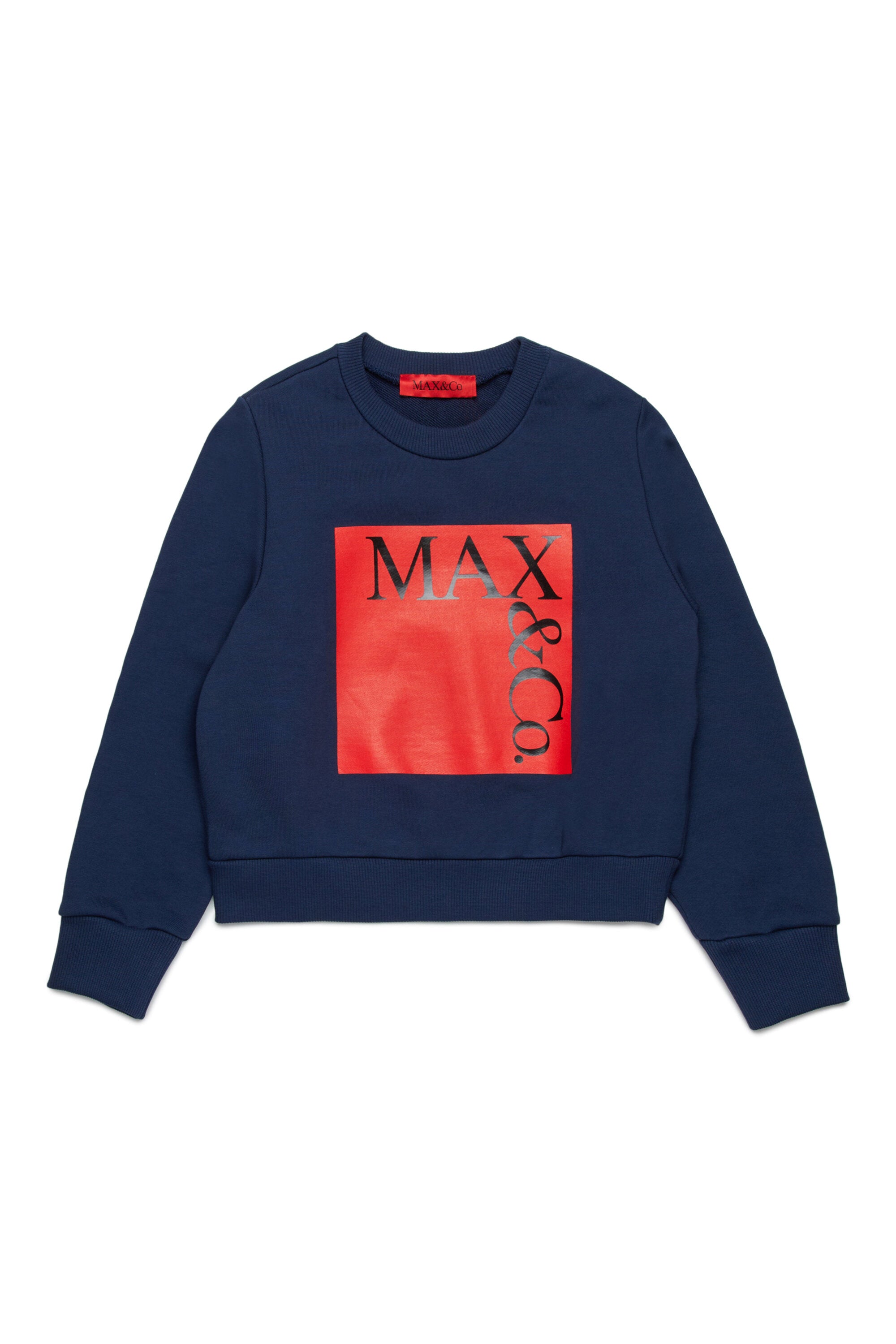 Branded crew-neck sweatshirt
