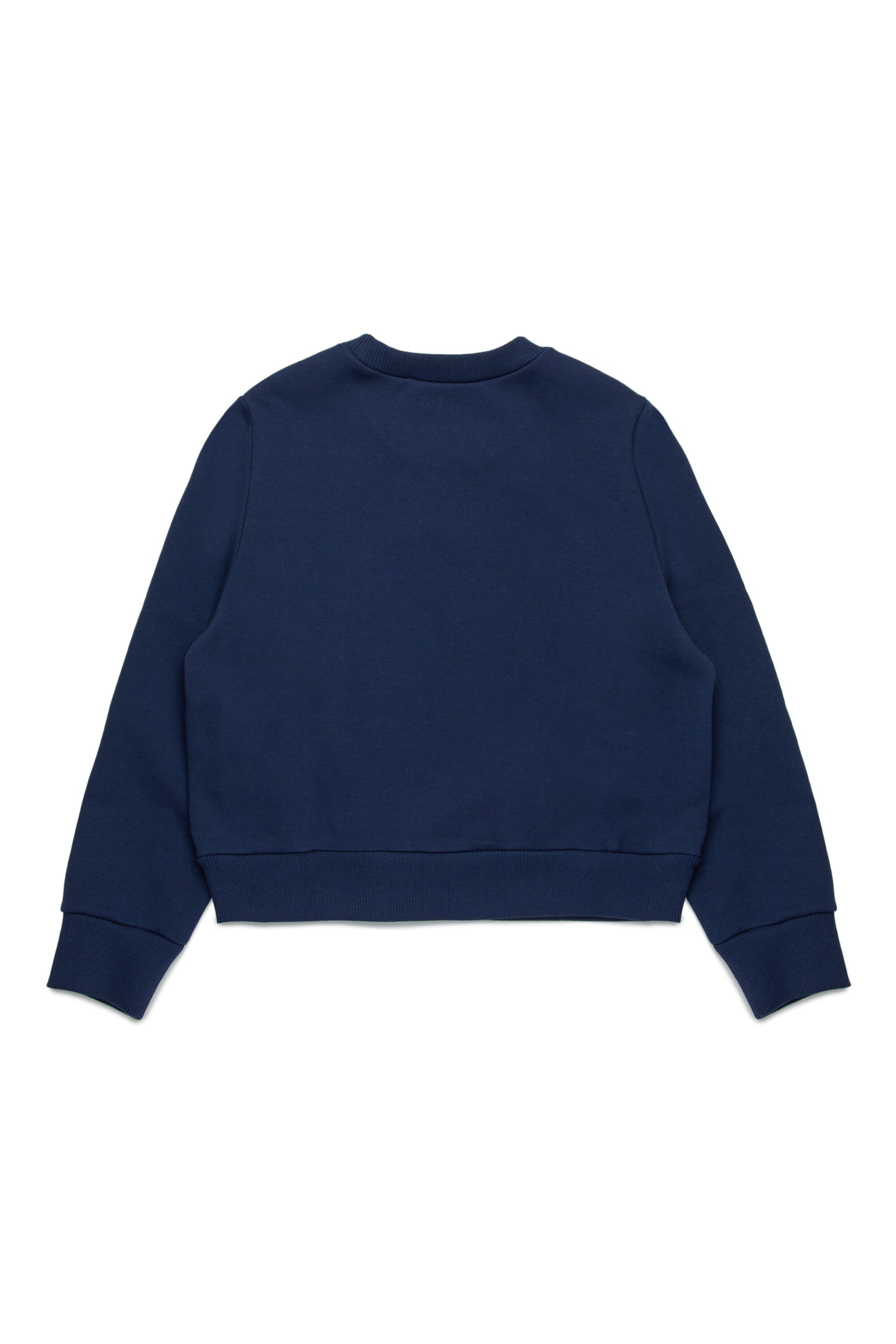 Branded crew-neck sweatshirt