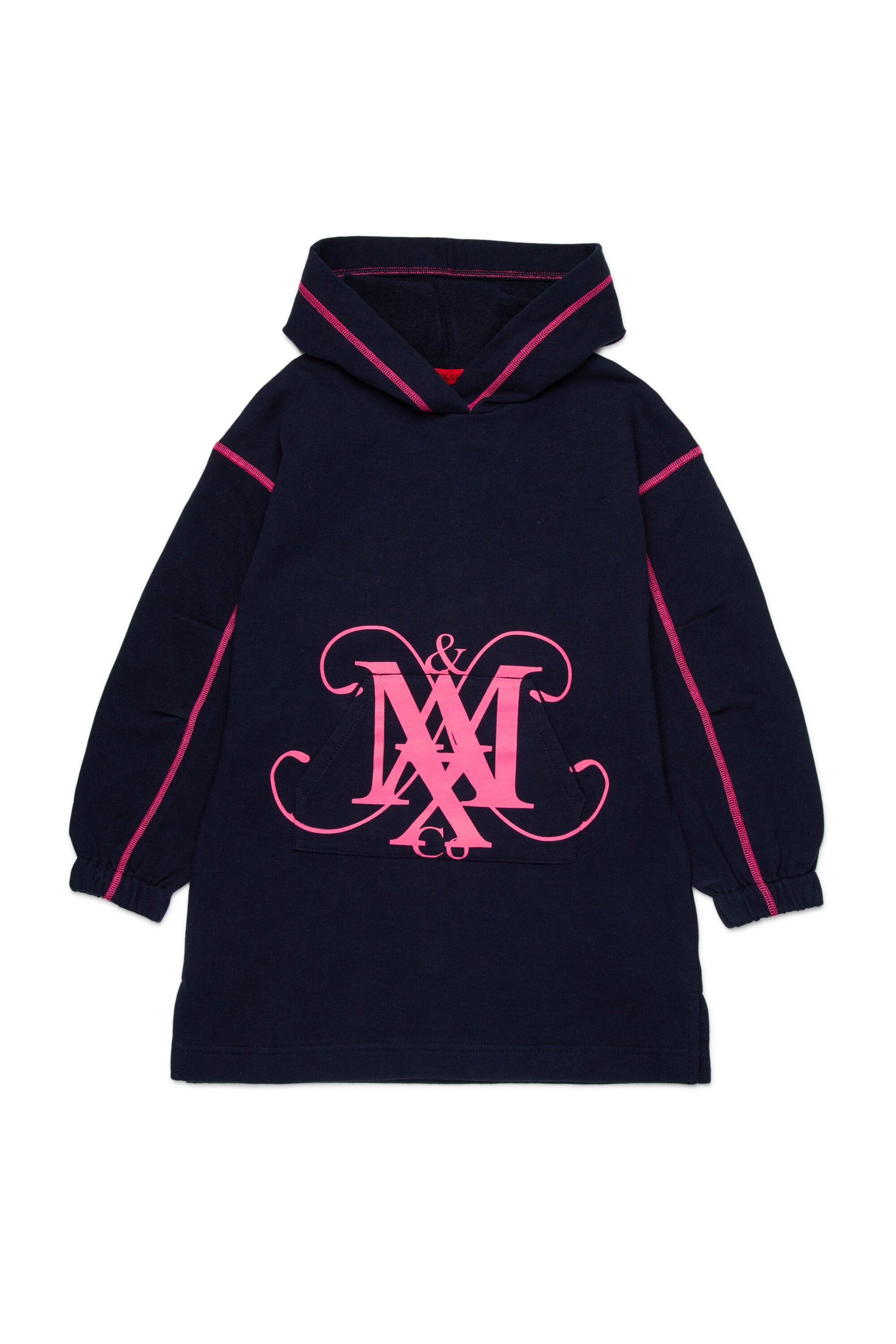 モノグラム・エンブレム付きマキシ・セーター・ドレス