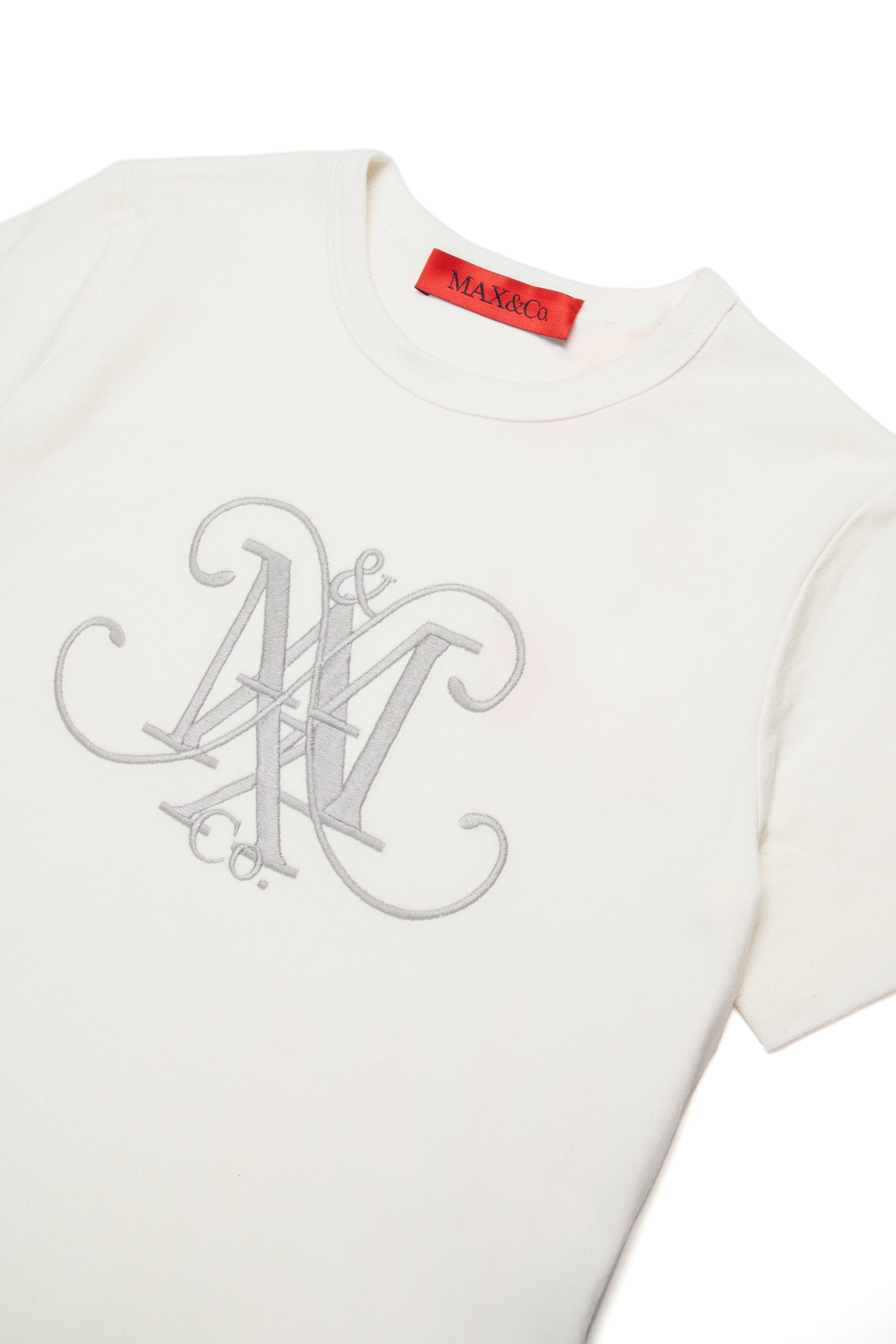 マキシエンブレム付きジャージーTシャツ