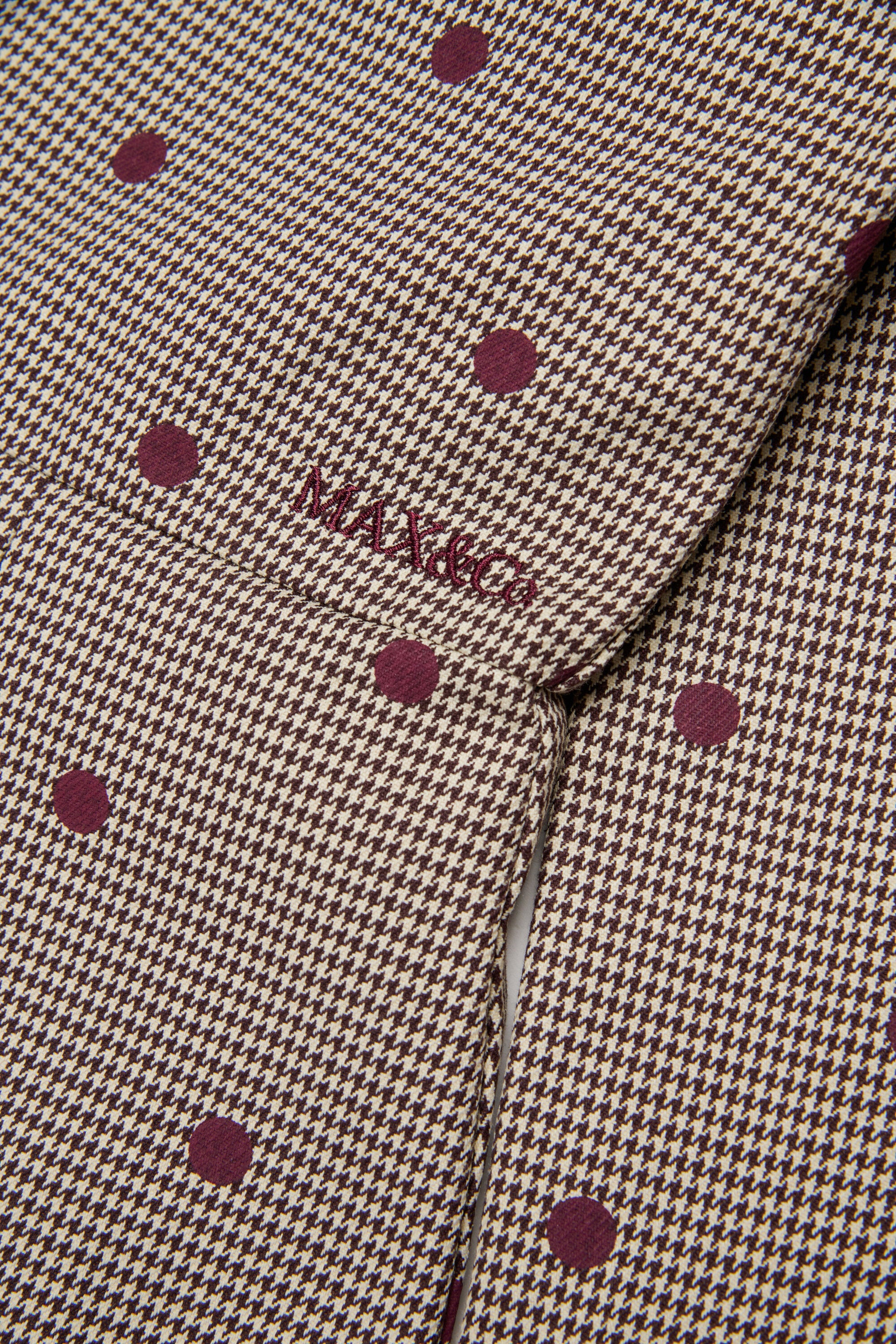 千鳥格子の水玉ショートドレス