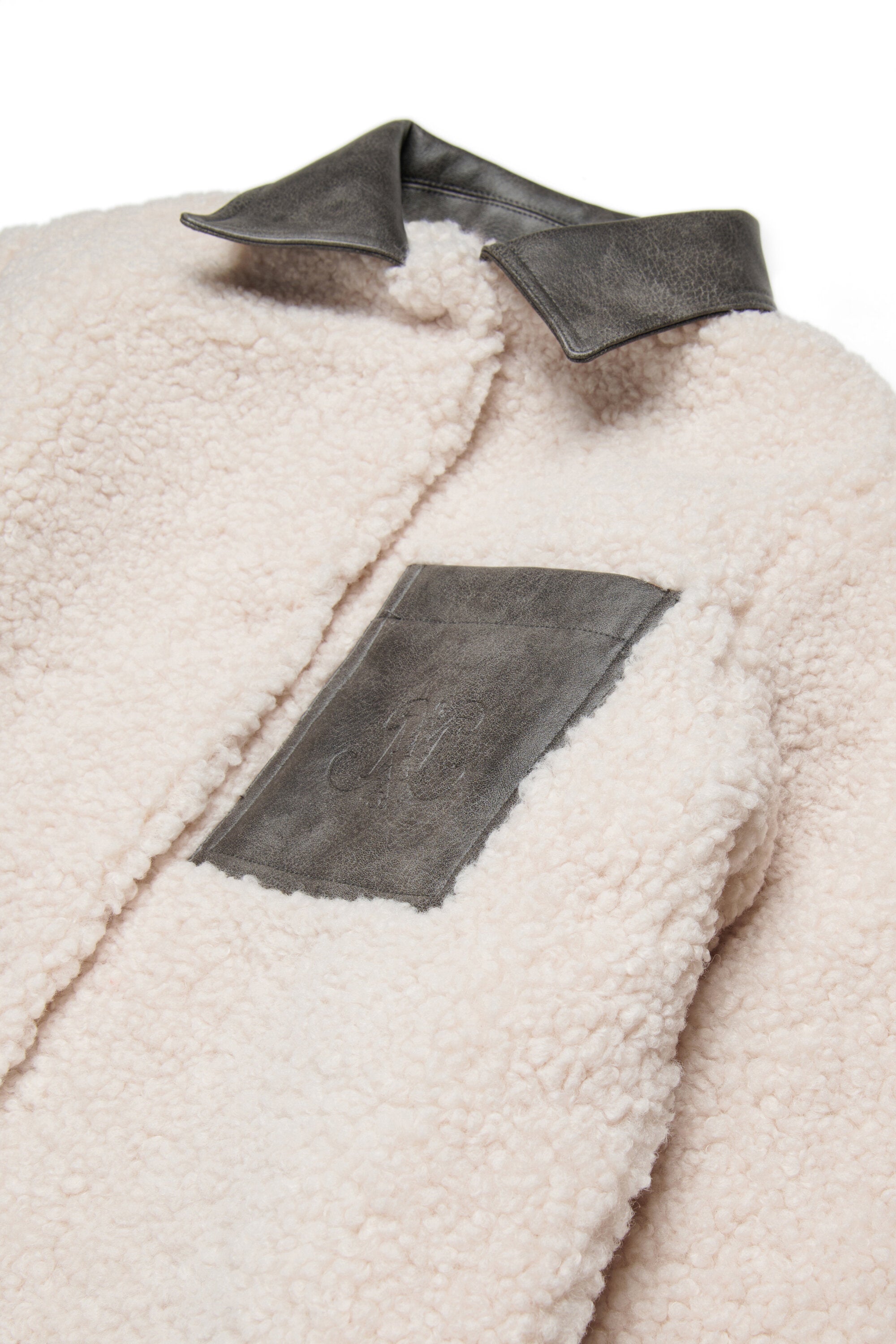 マキシポケット付きテディコート