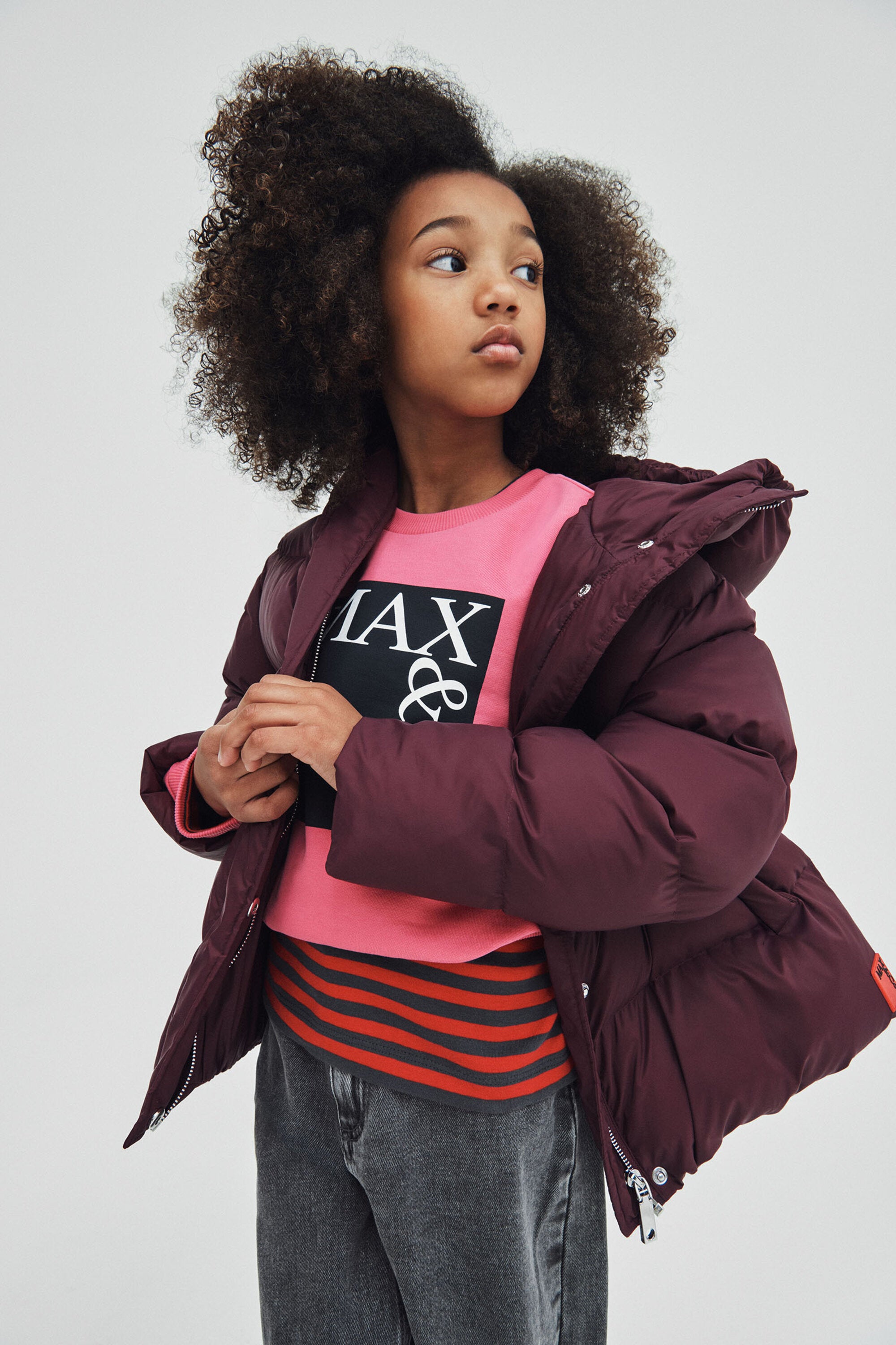 フード付きショート・ジャケット