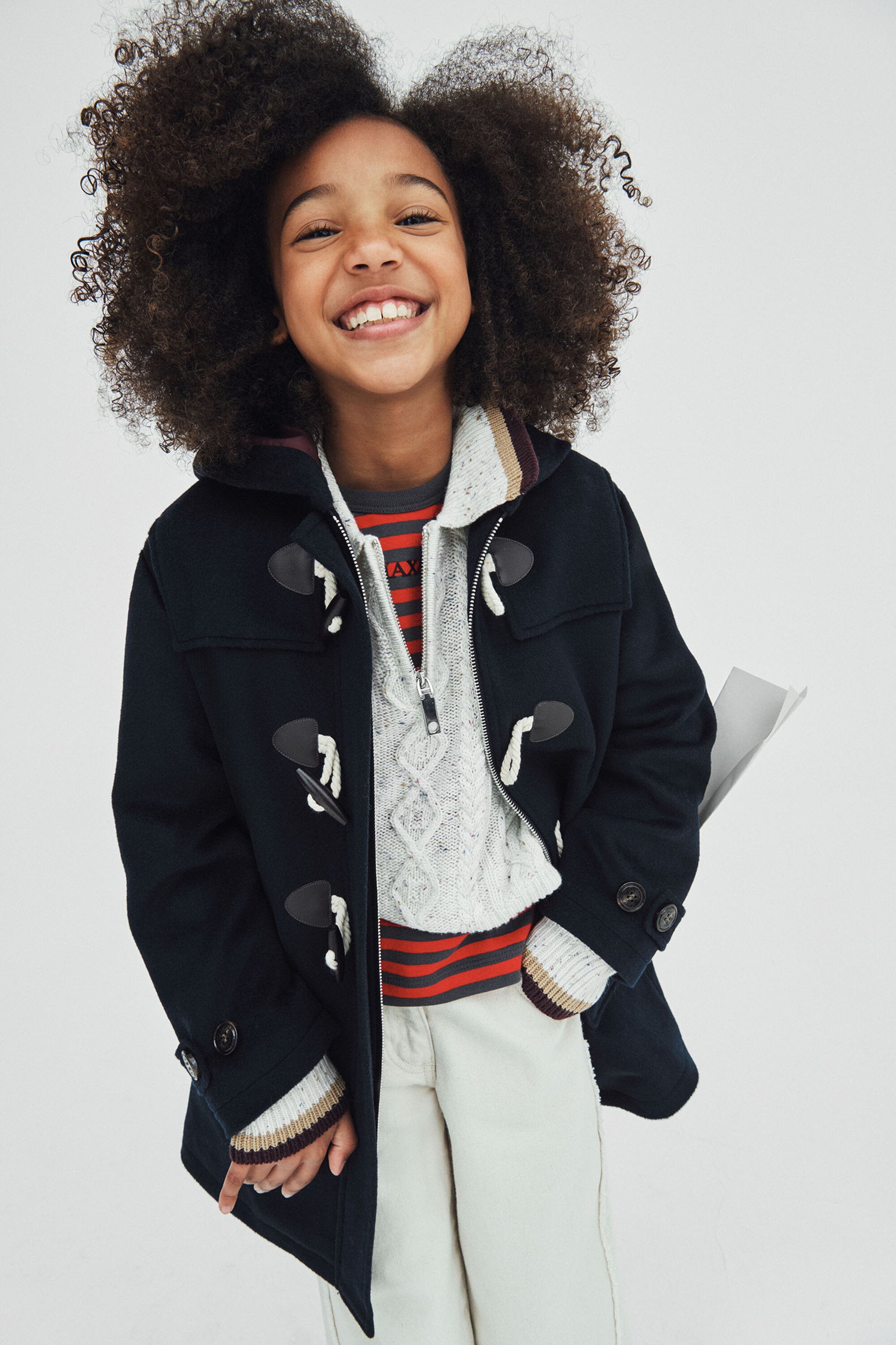 Wool blend duffle coat