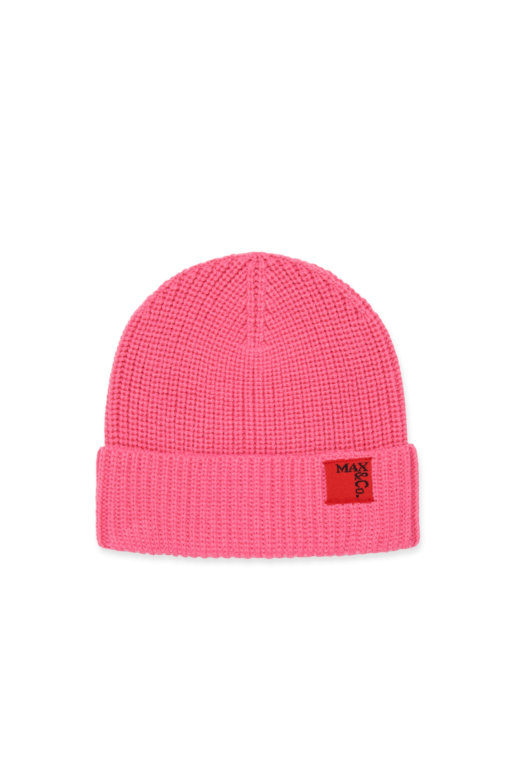 Wool blend beanie with patch