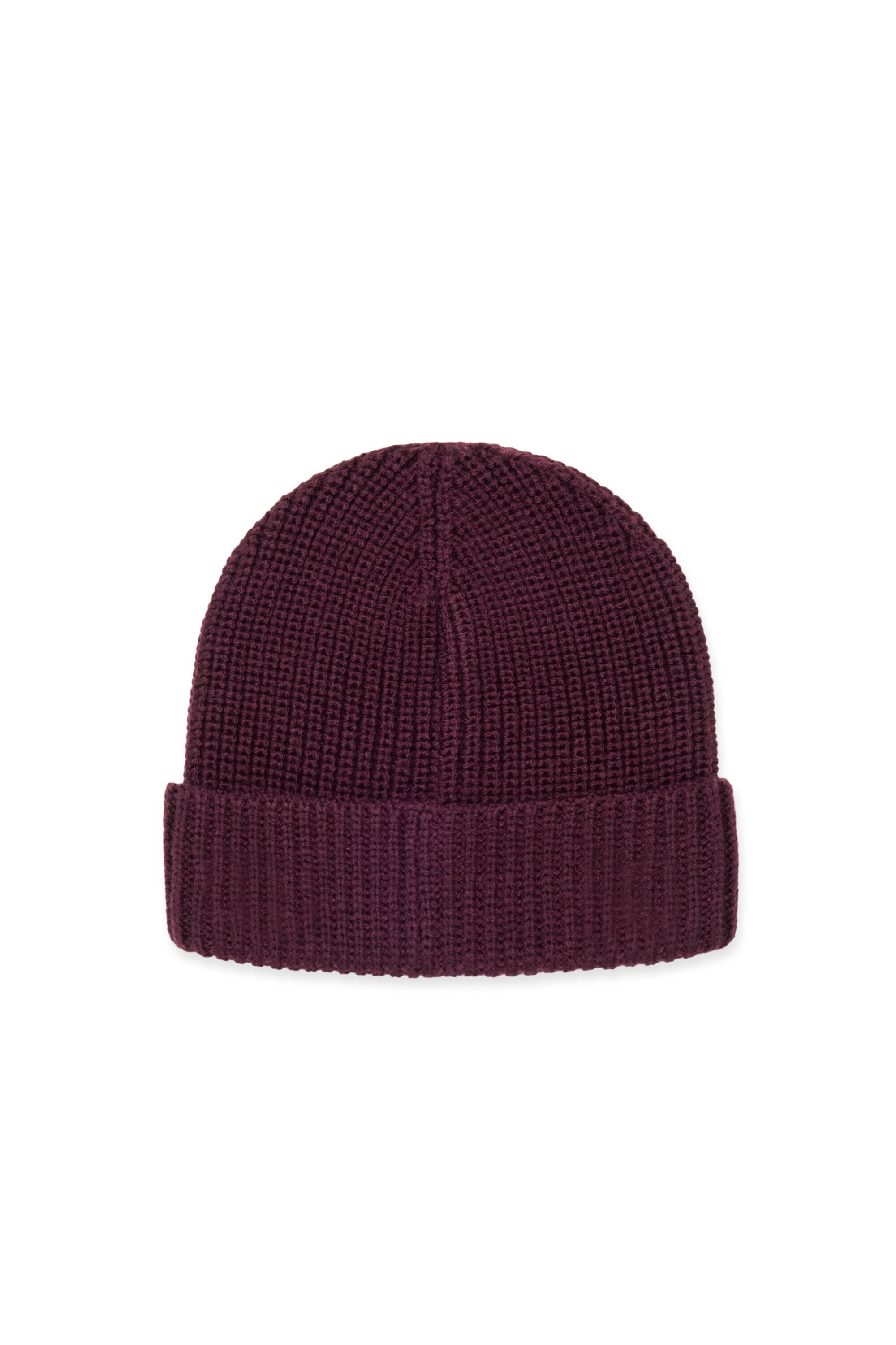 Wool blend beanie with patch