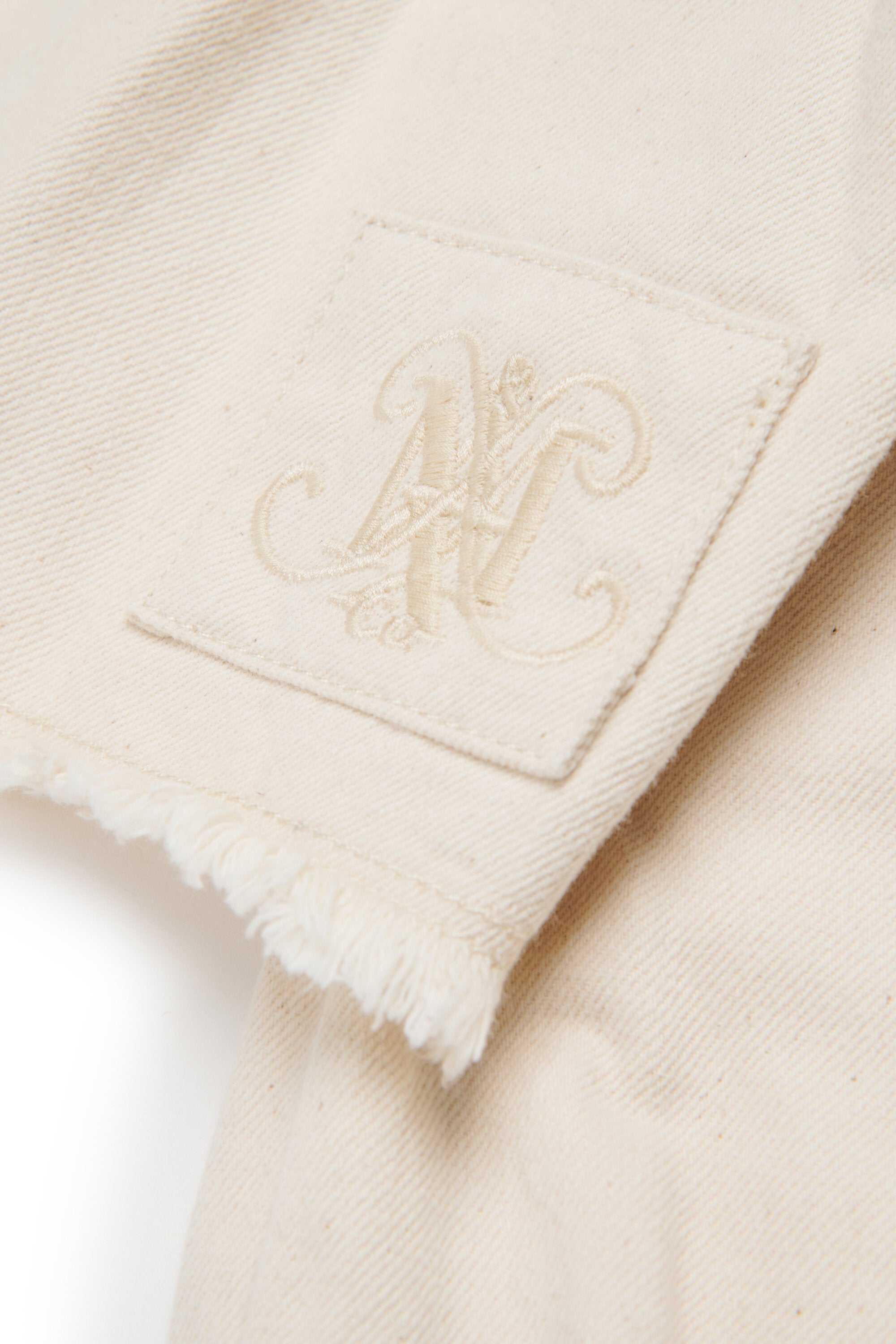 Cotton drill boxy shirt