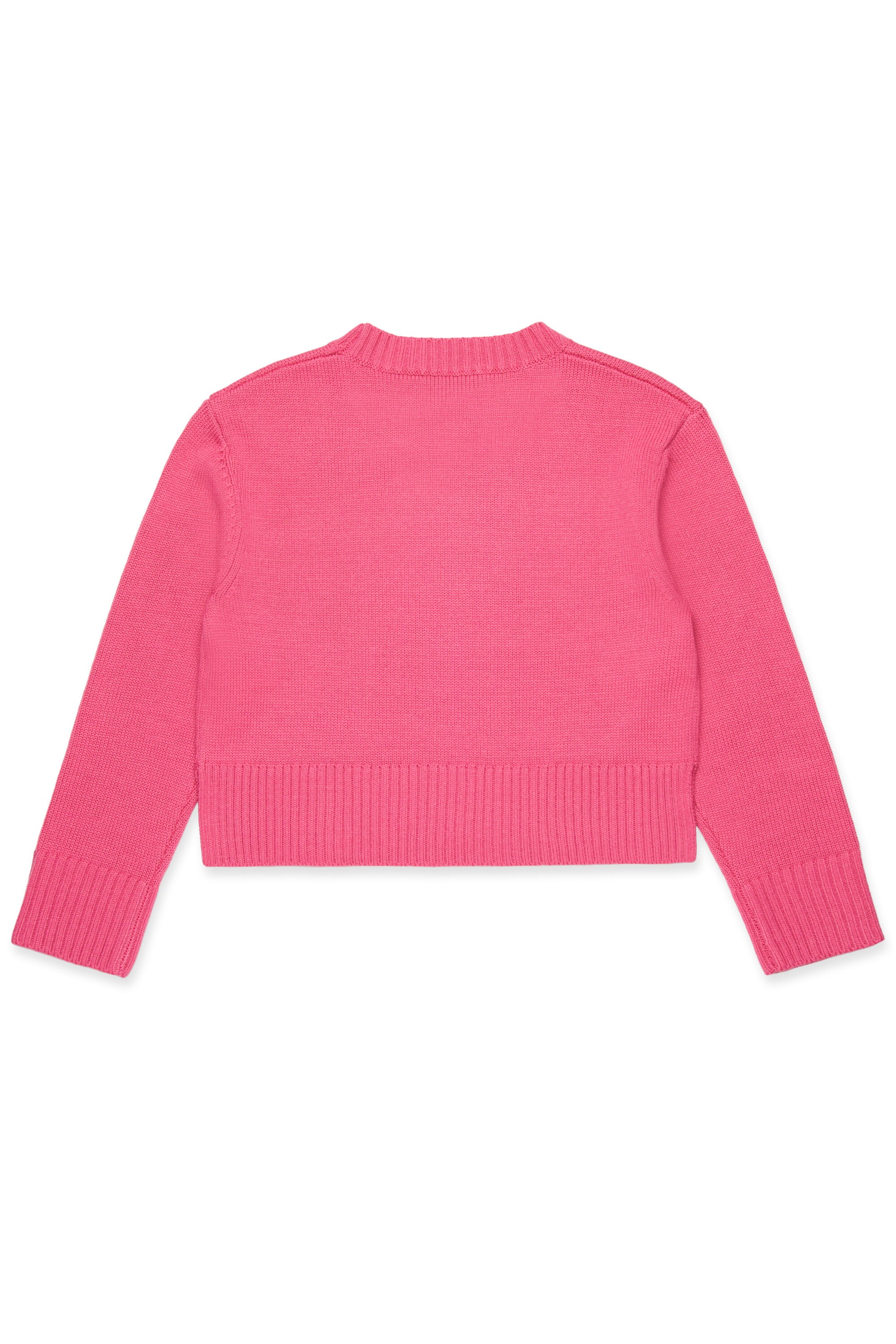 刺繍ロゴ入りウール混紡プルオーバー