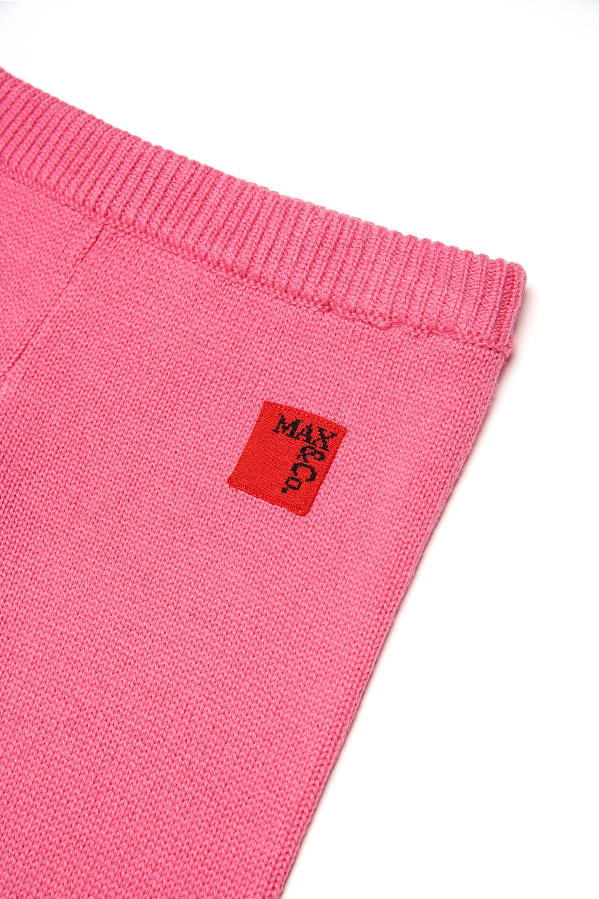 Wool blend straight pants