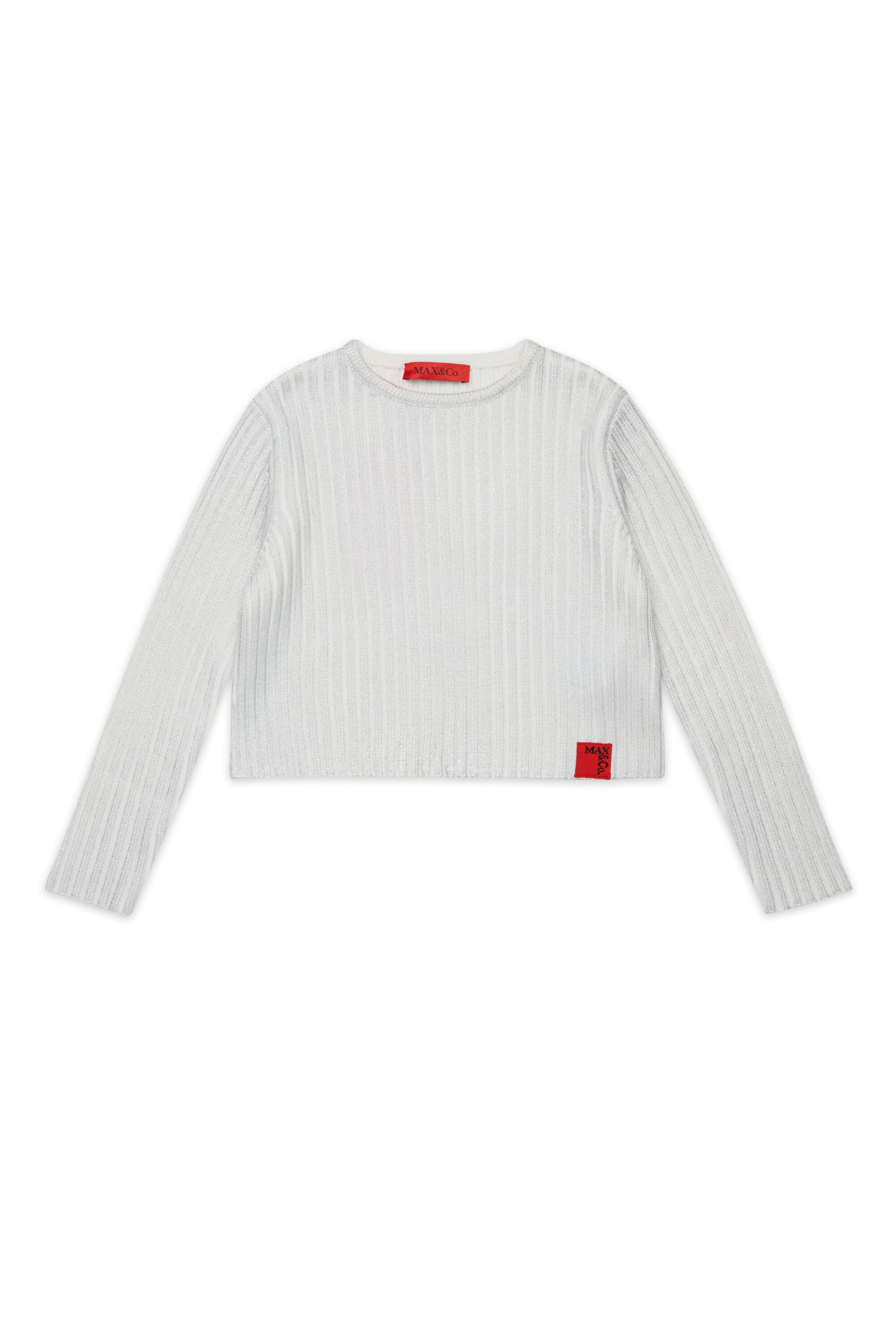 リブ編みマイラーウール混プルオーバー