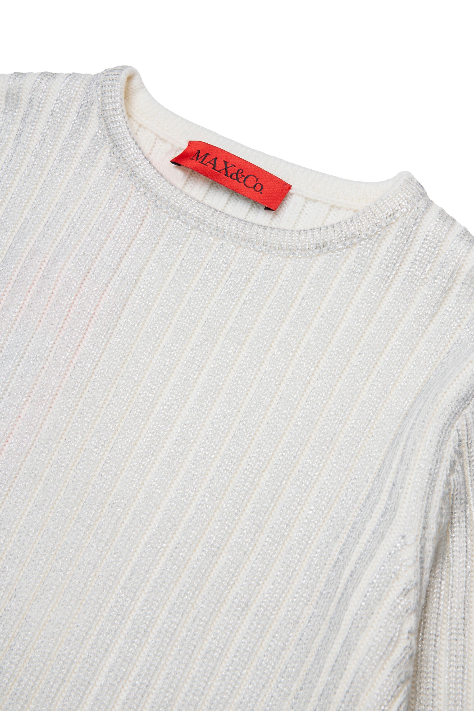 リブ編みマイラーウール混プルオーバー