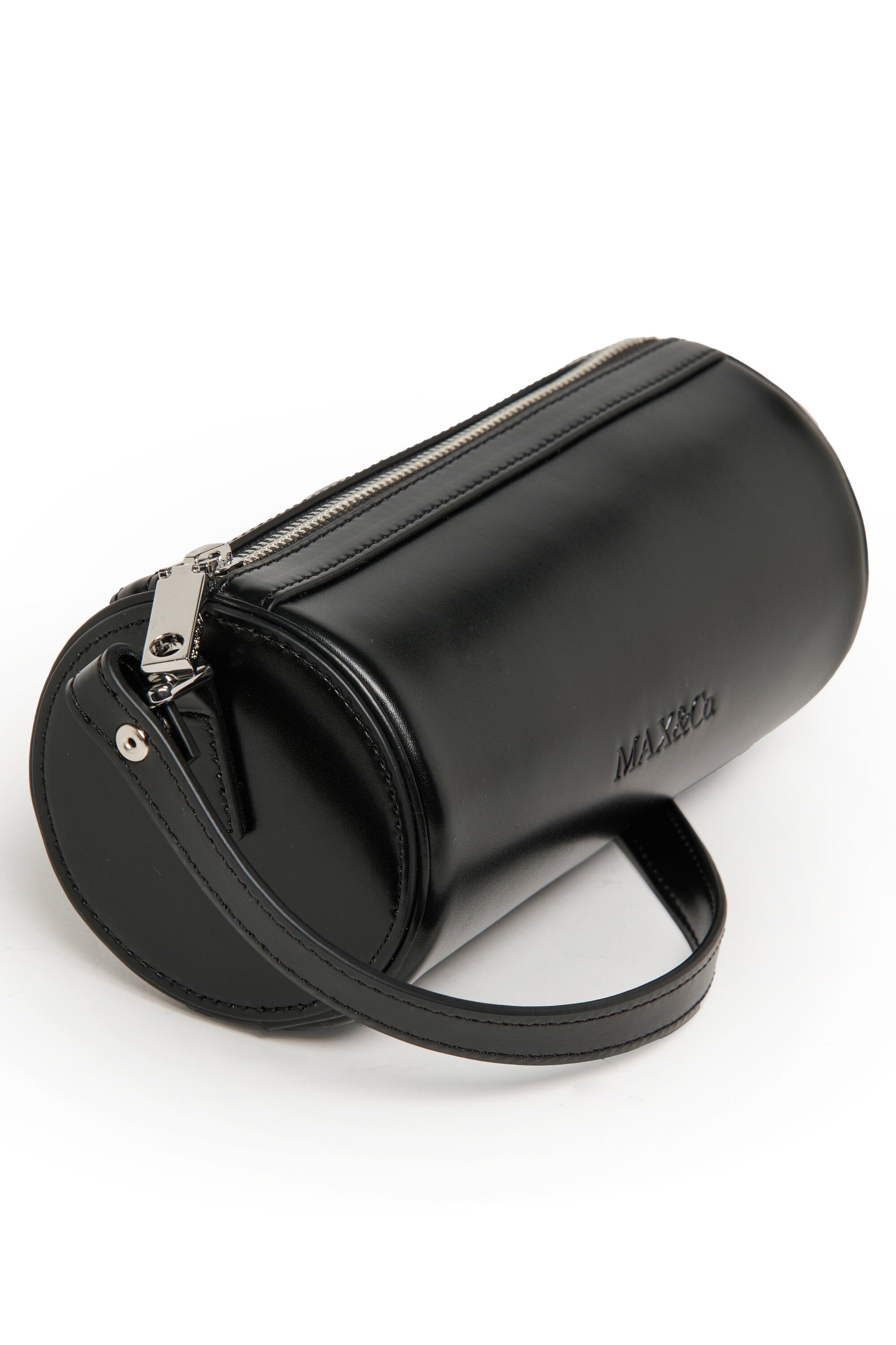 Coated fabric top hat bag