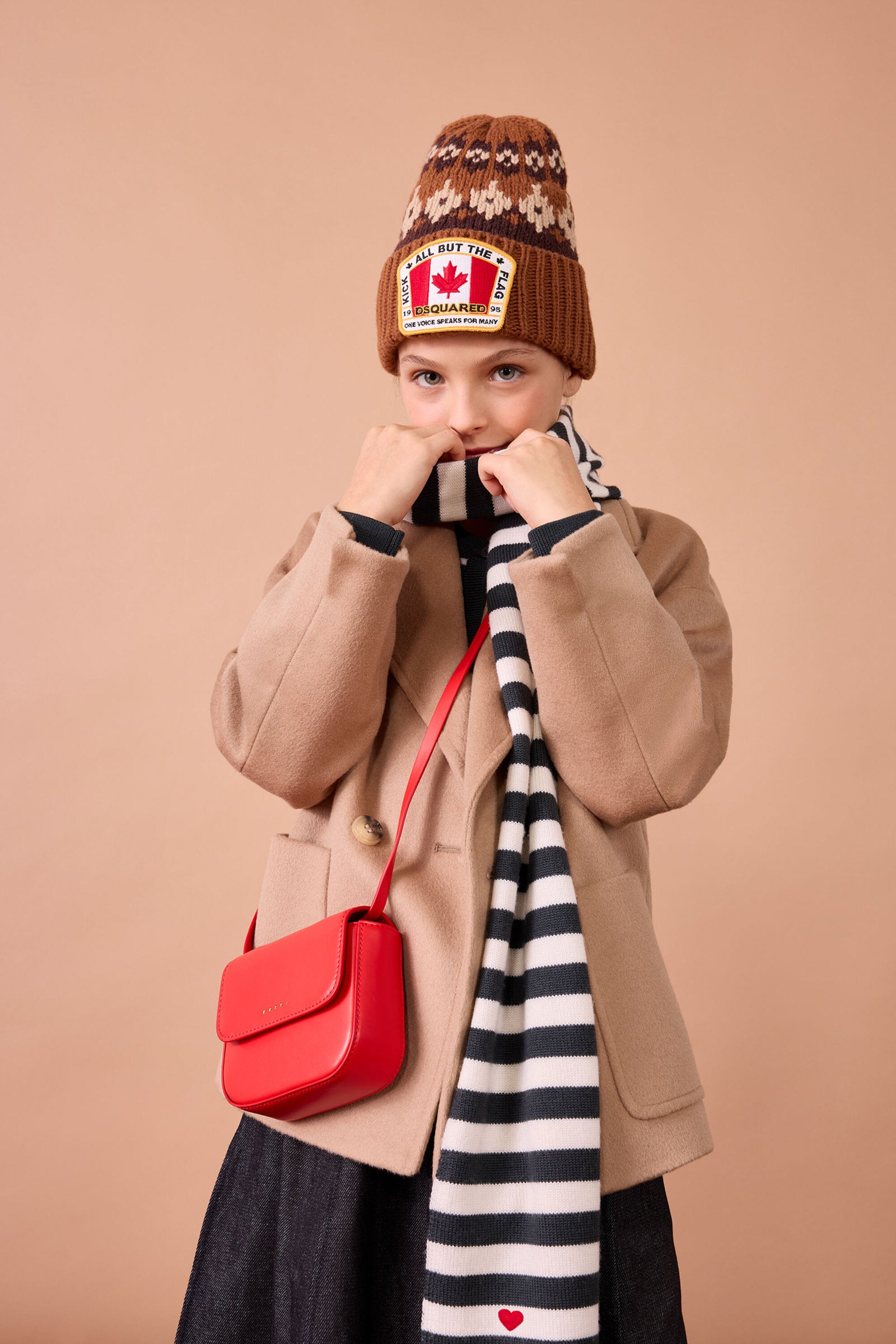 ストライプ・ウール・マフラー