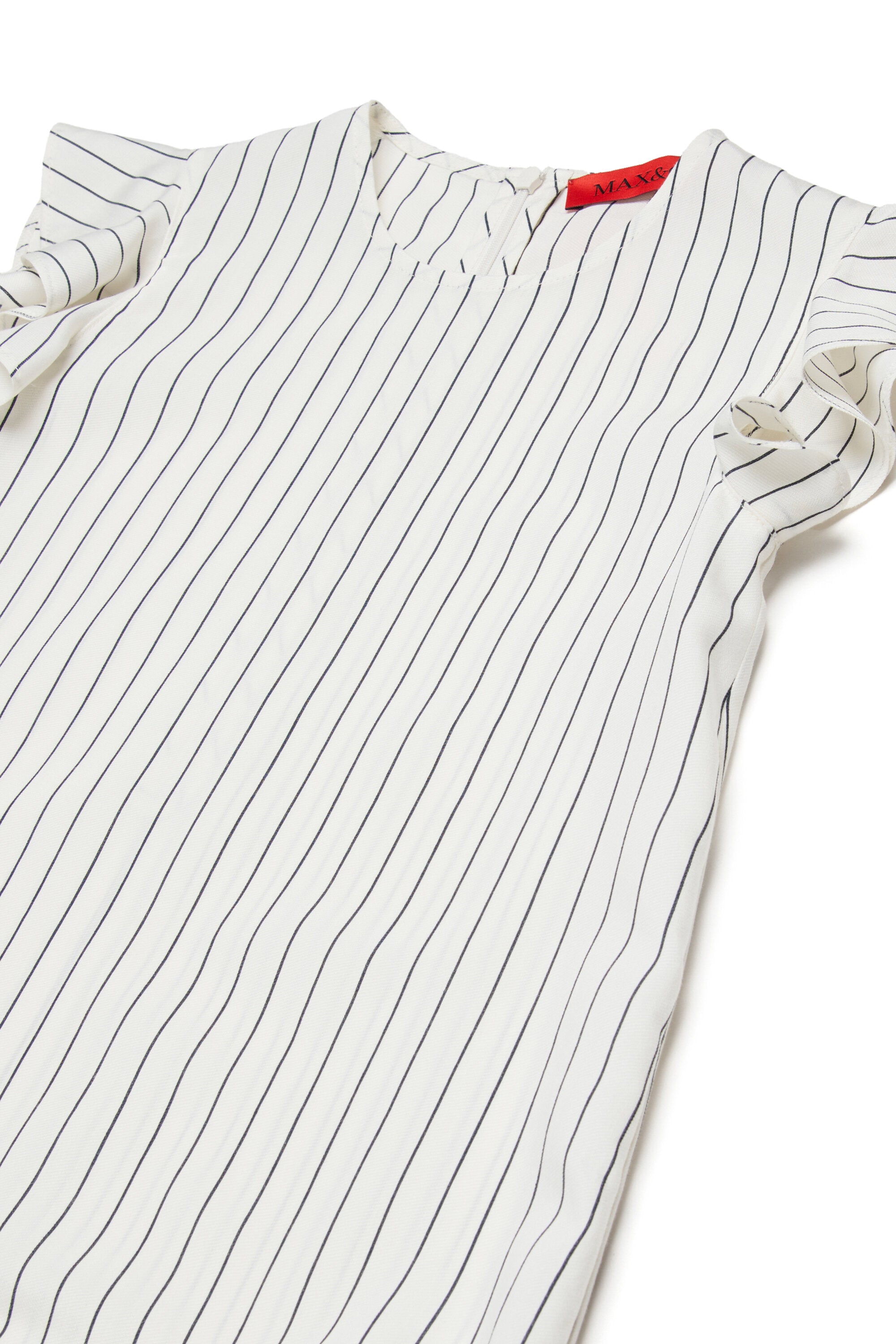 Striped dress with logo