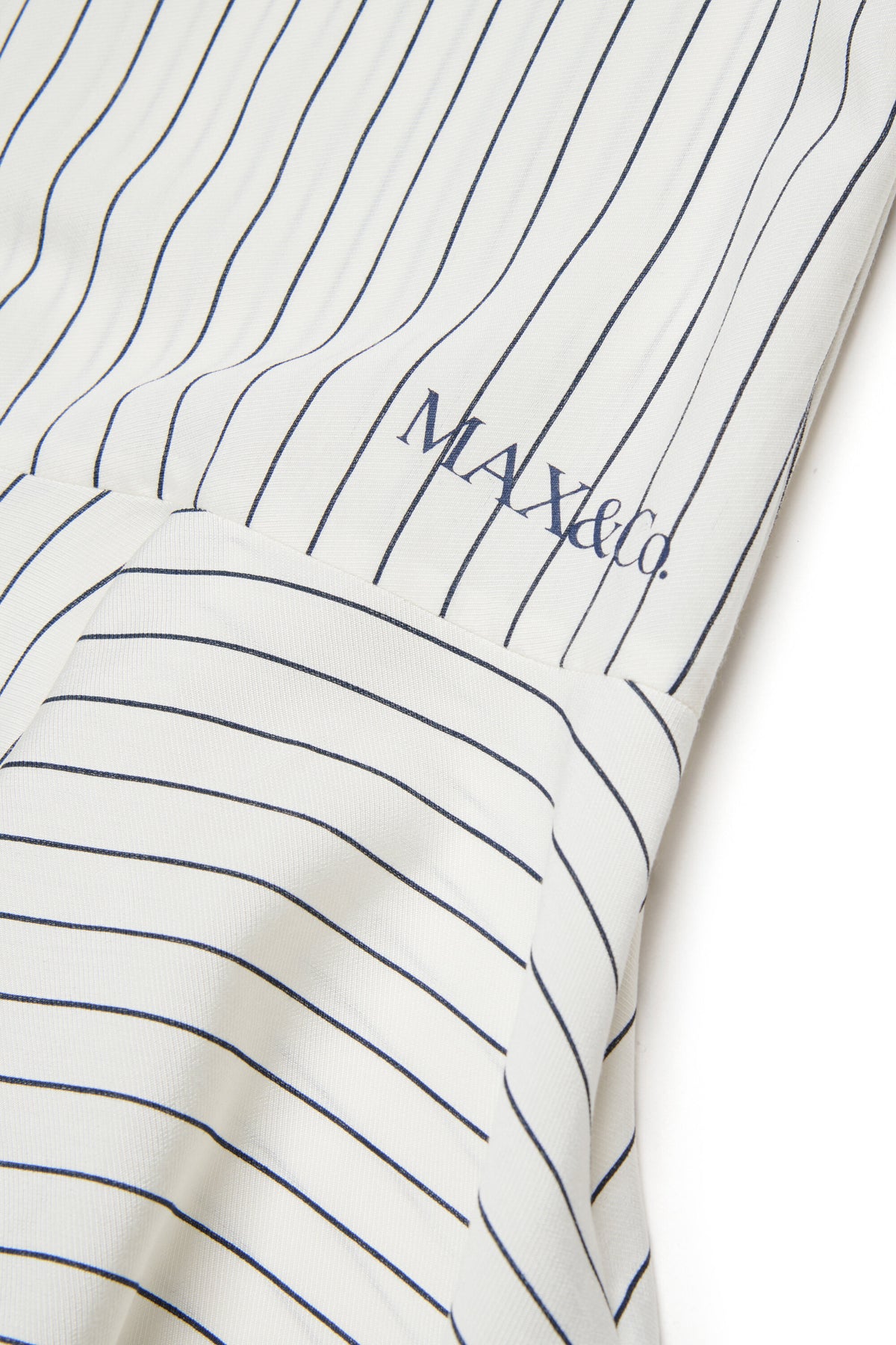 Striped dress with logo