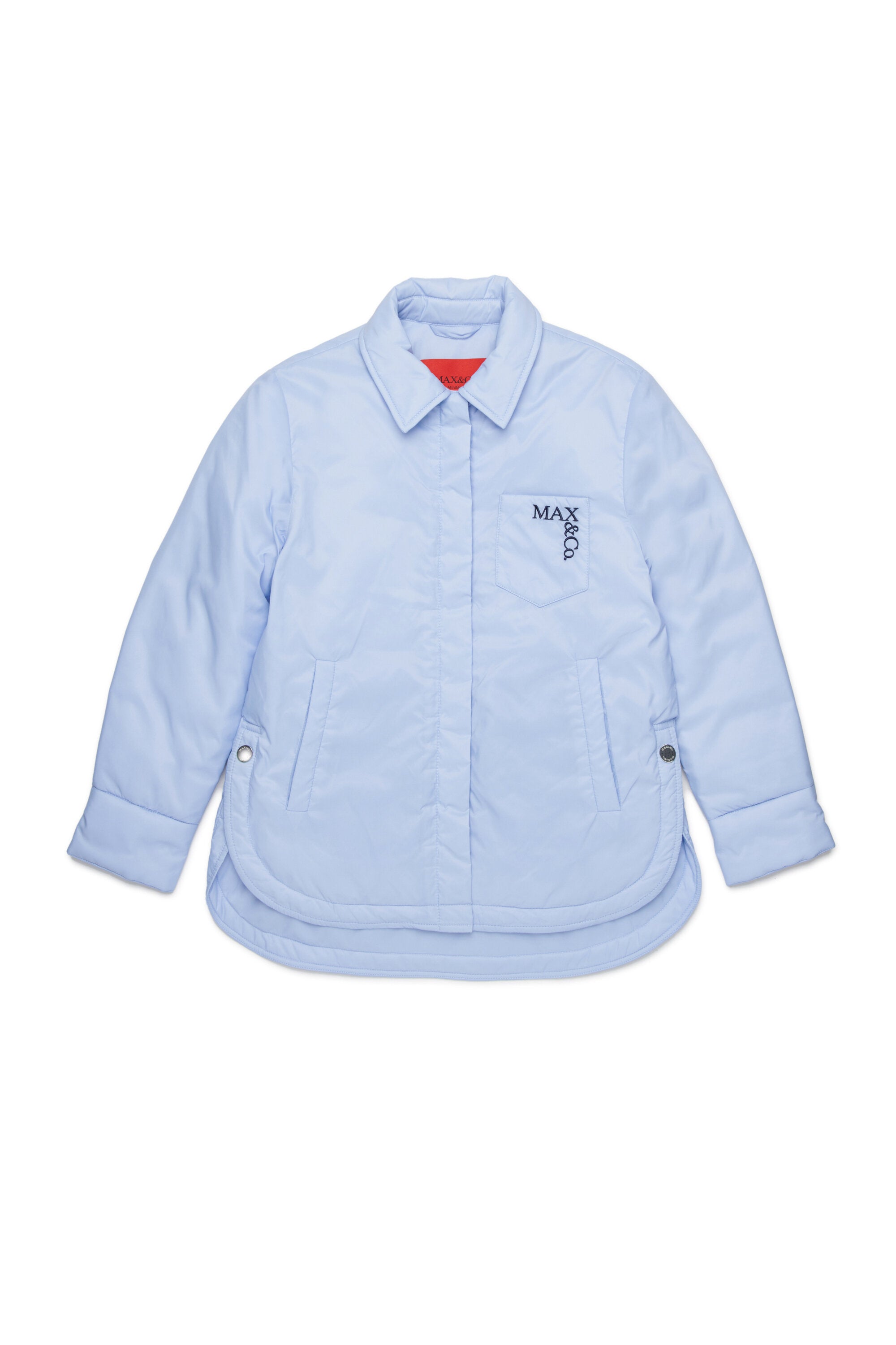 ロゴプリント入り中綿ジャケット