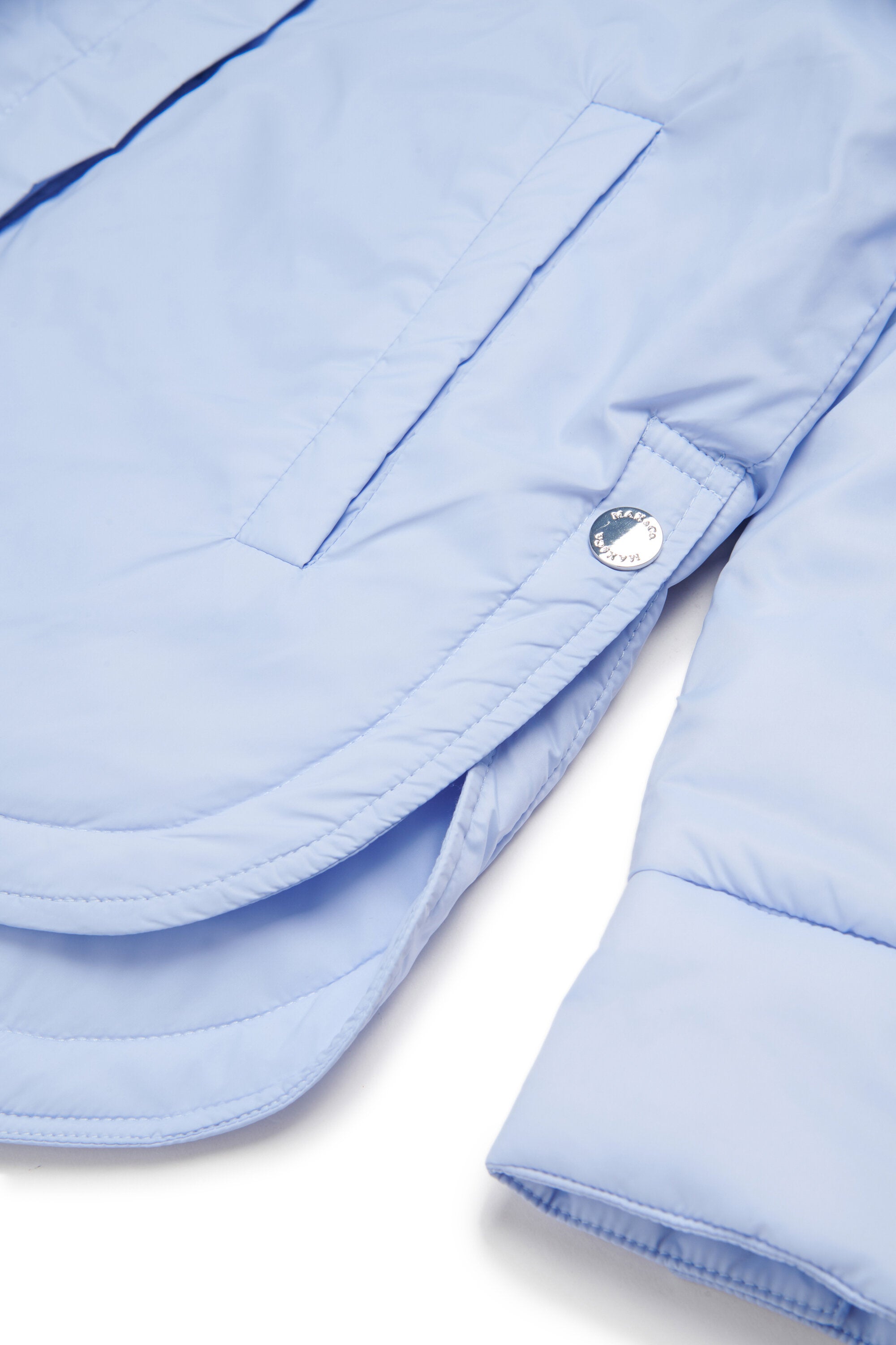 Padded jacket with printed logo