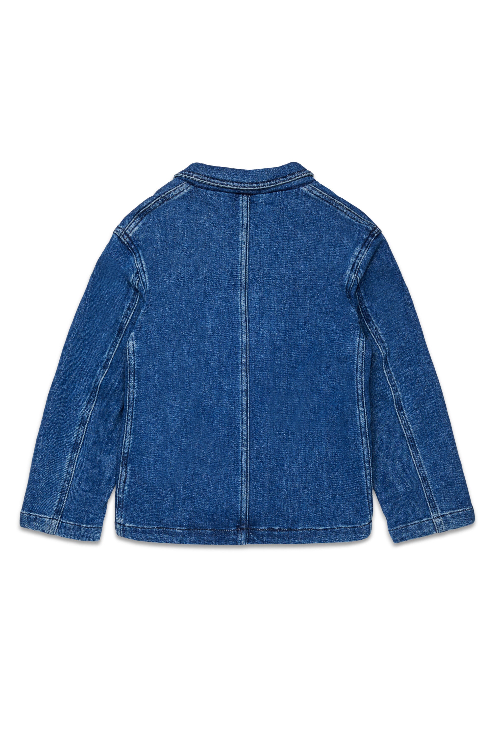 Denim blazer jacket with logo