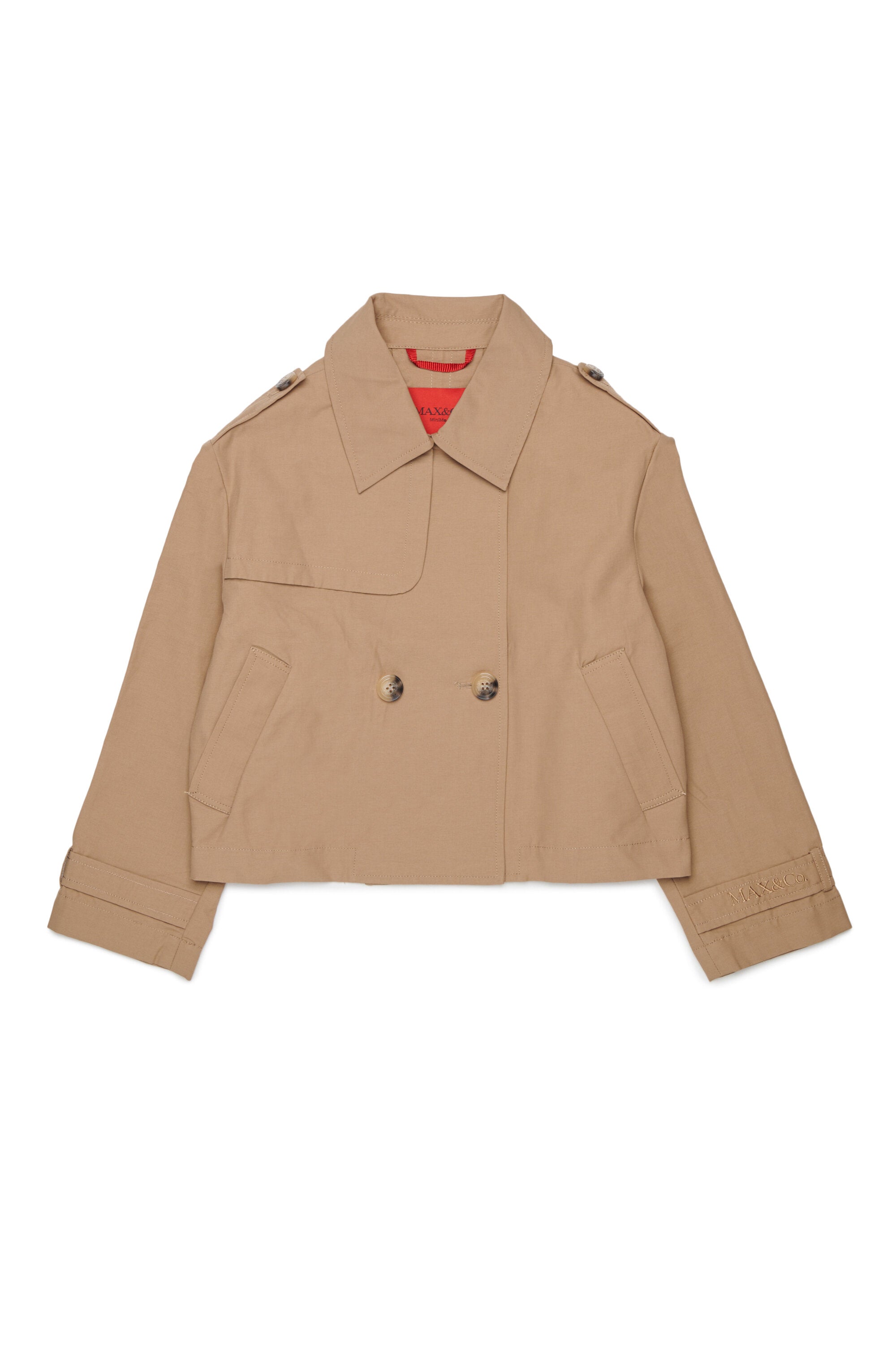 ロゴ入りダブルブレストジャケット