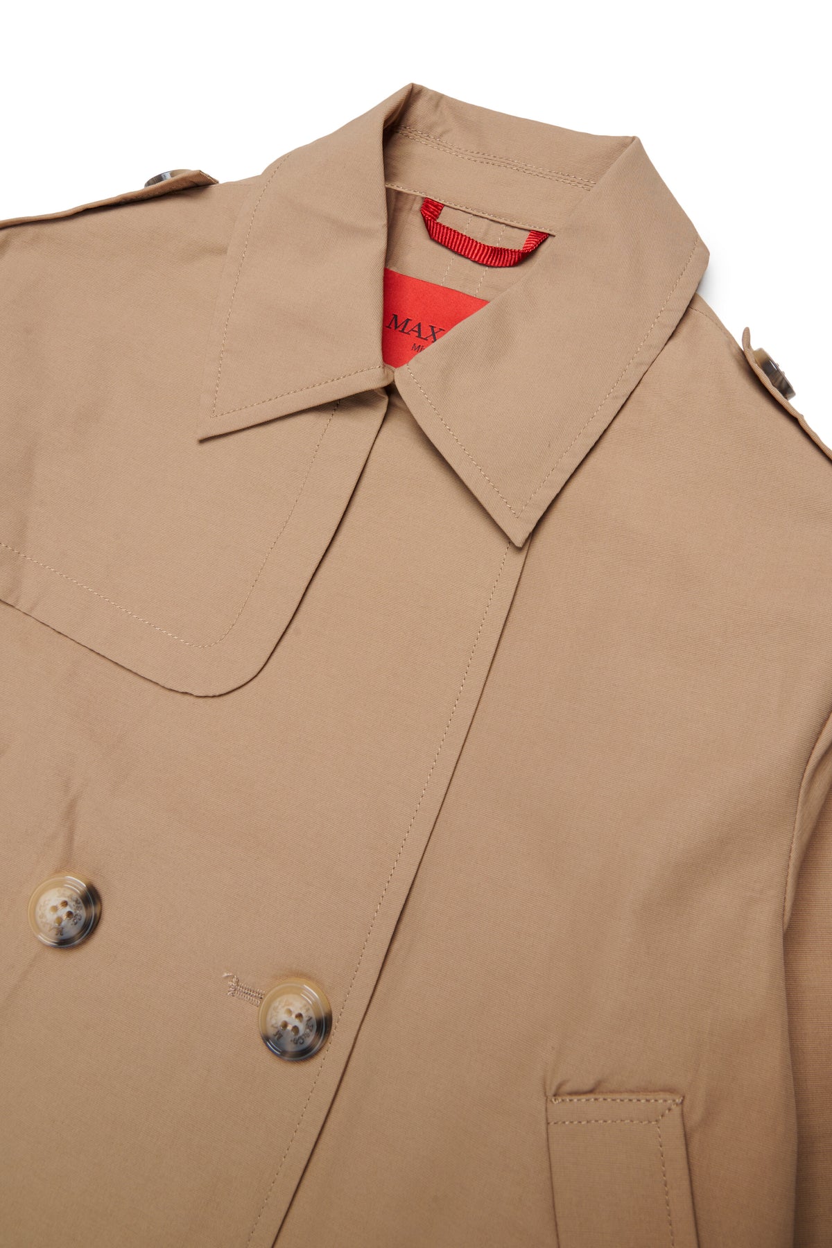 Double-breasted jacket with logo