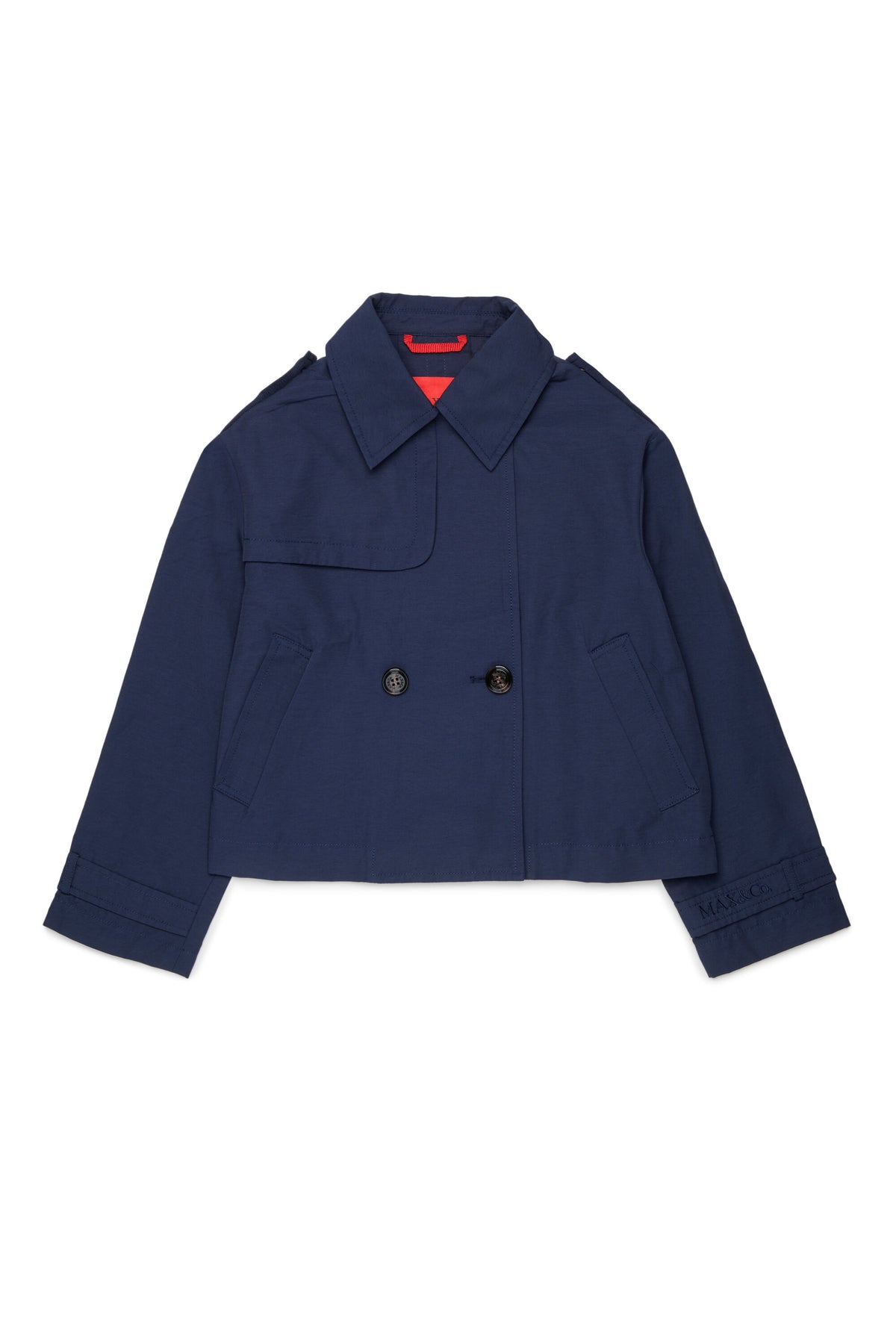 ロゴ入りダブルブレストジャケット