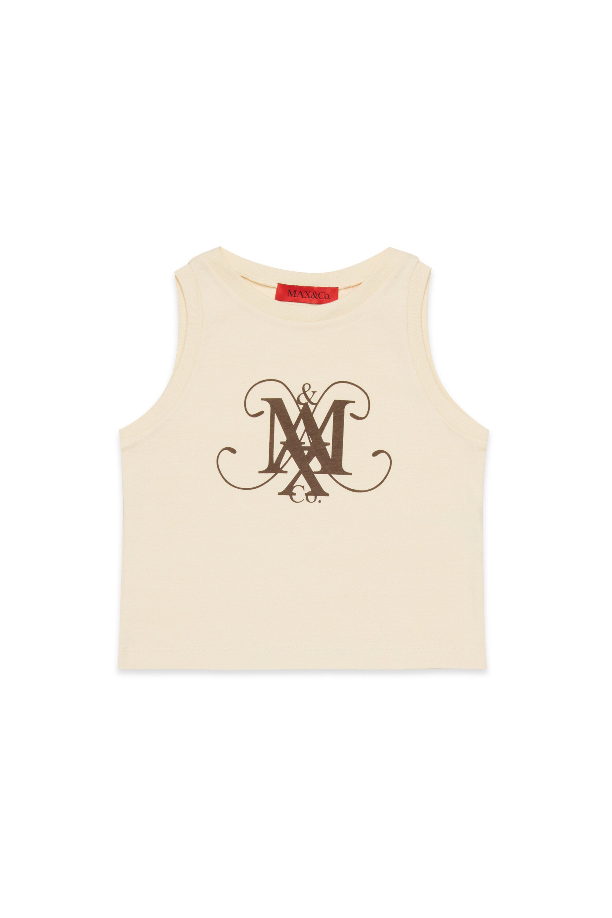 Sleeveless T-shirt with logo