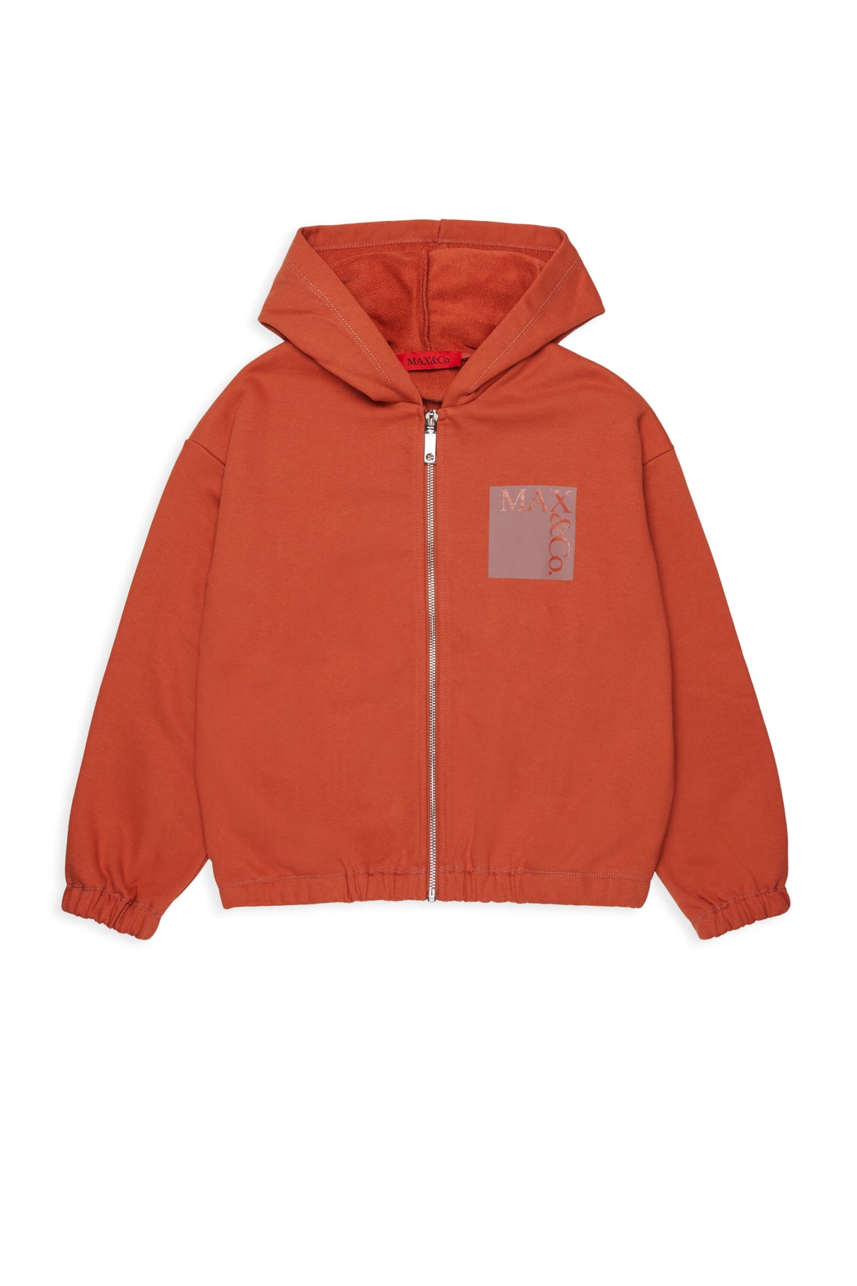 ロゴ入りフルジップスウェット