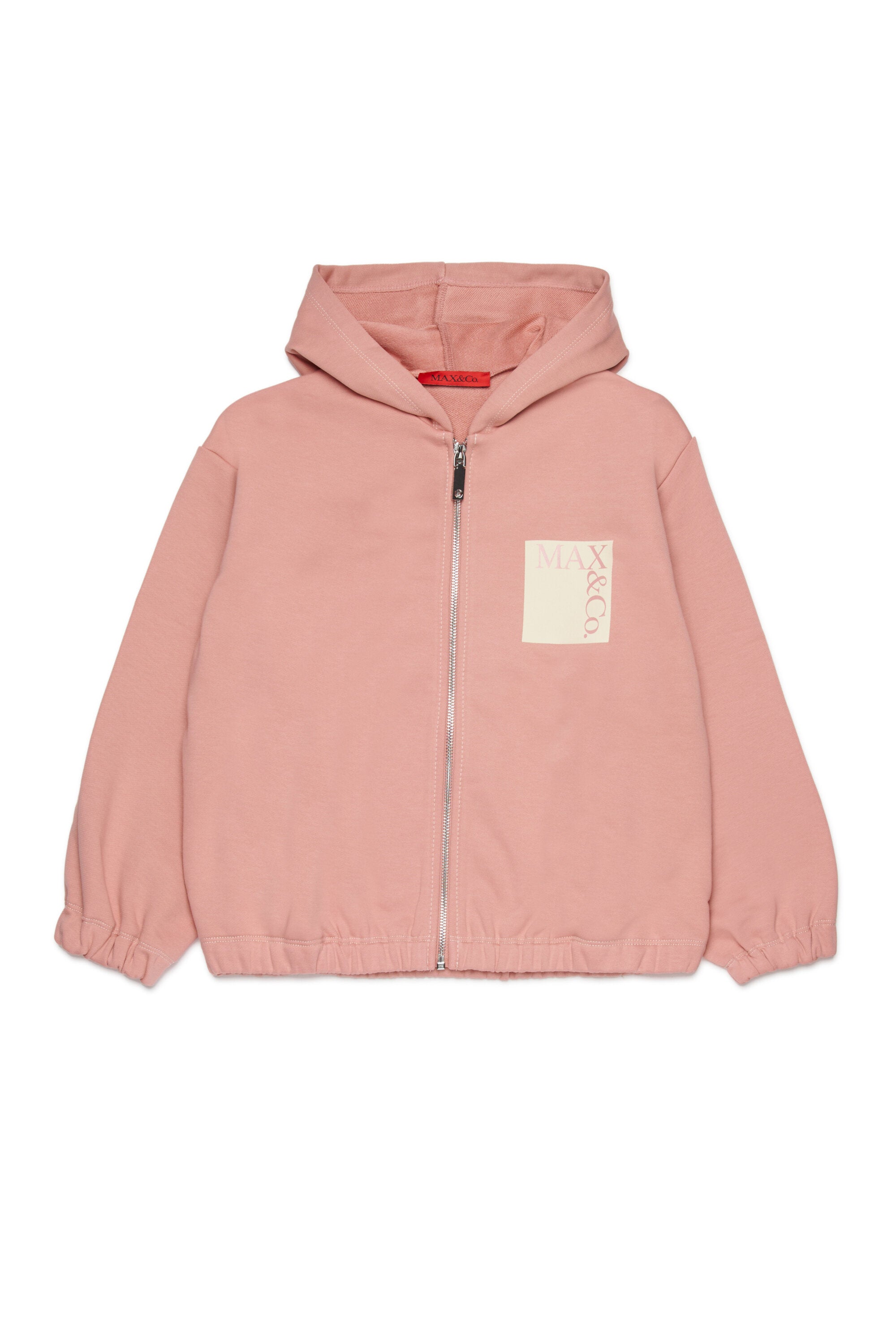 ロゴ入りフルジップスウェット
