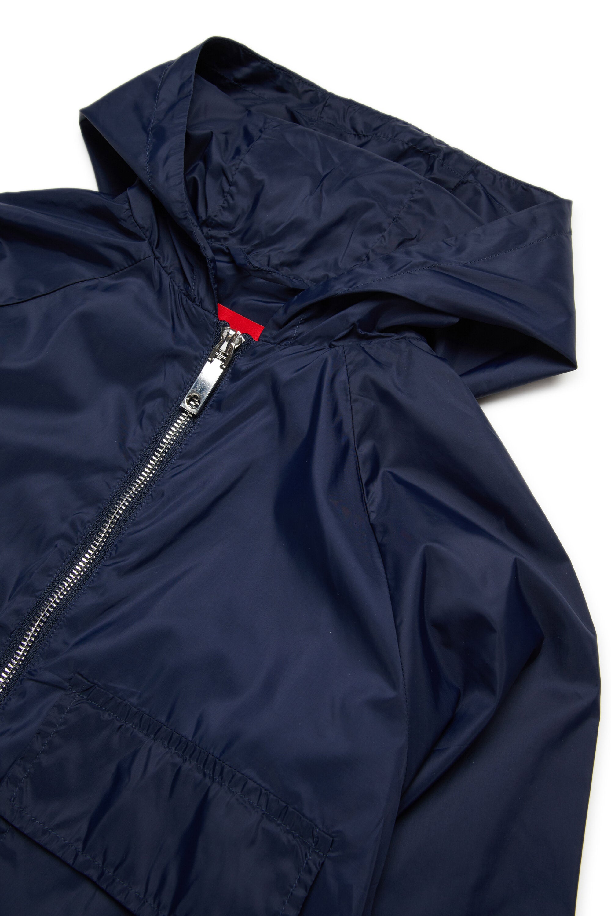 Windbreaker with printed logo