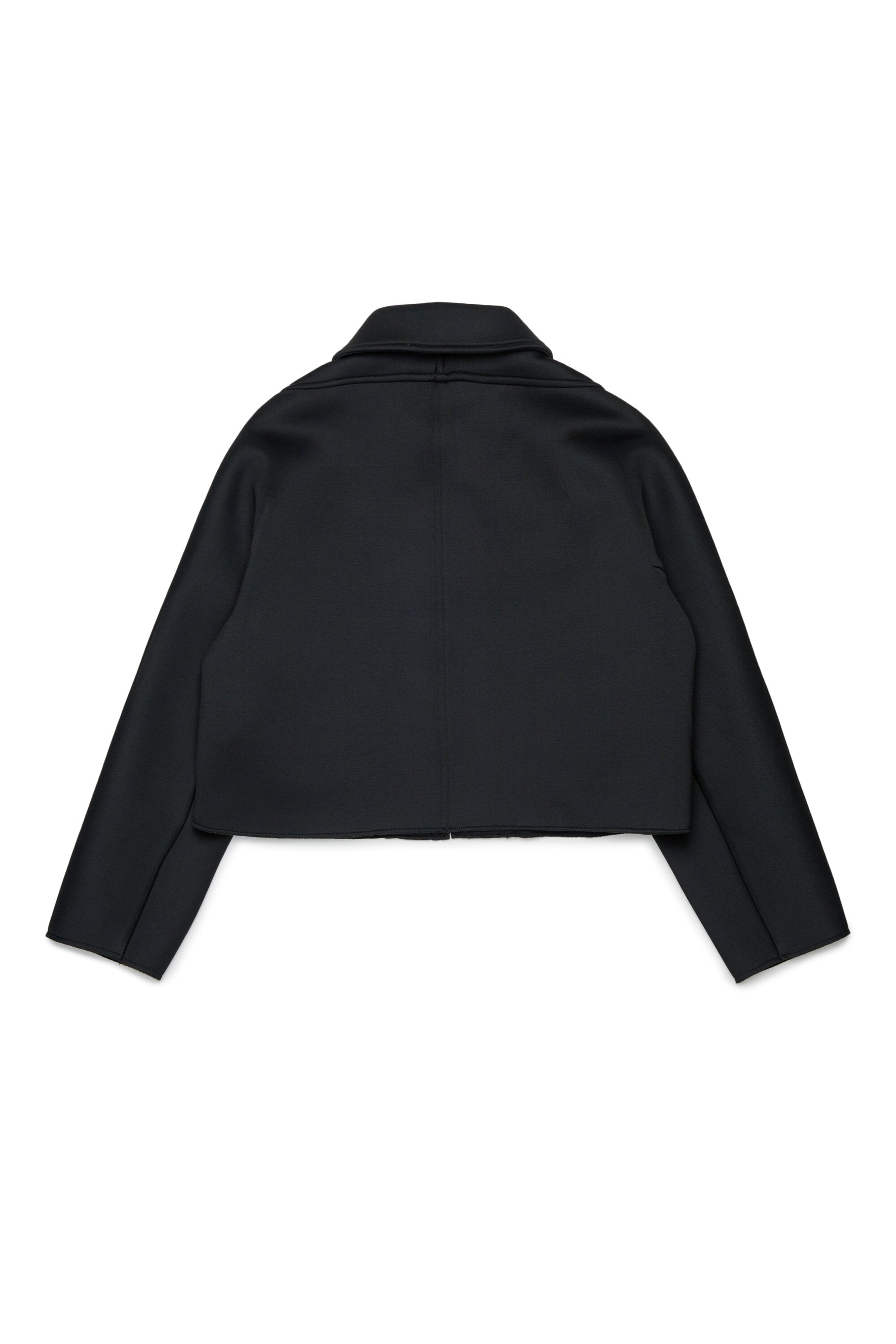 Short jacket with printed logo