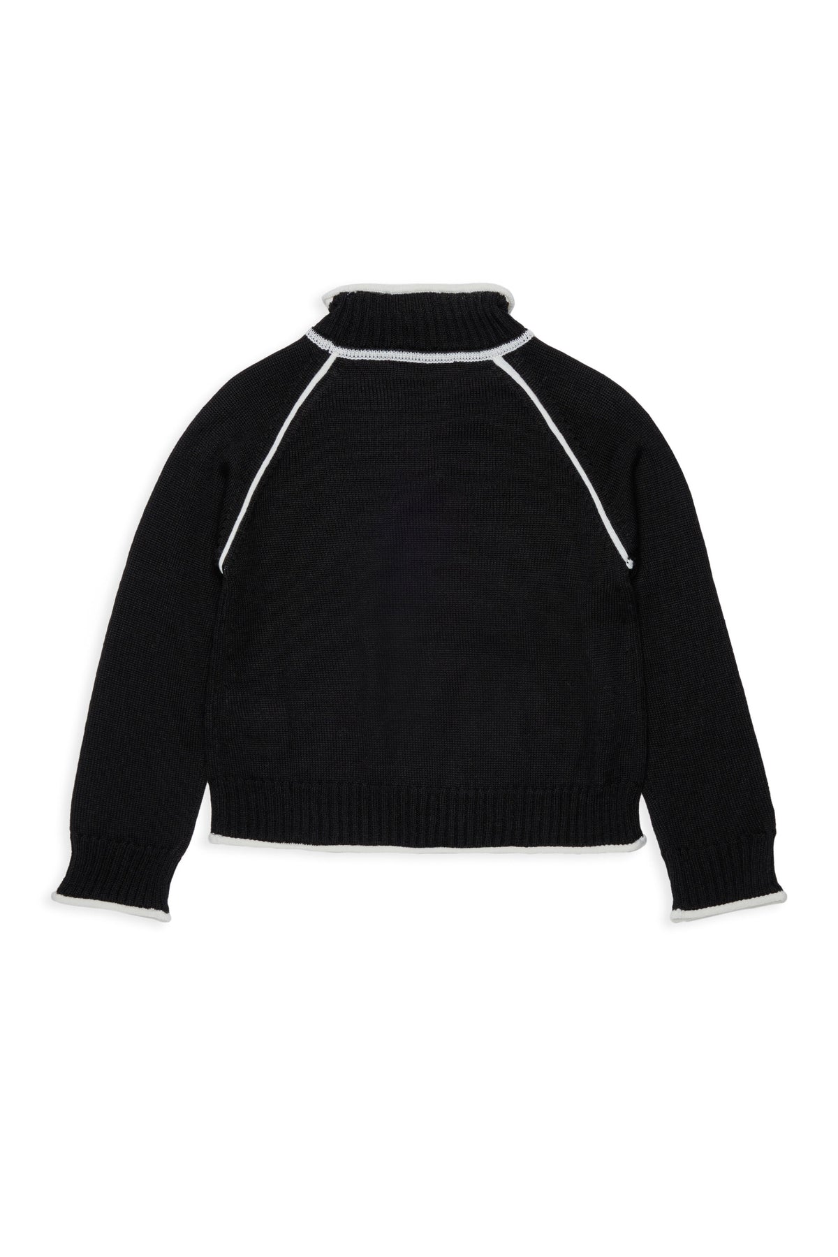 High-neck pullover with logo